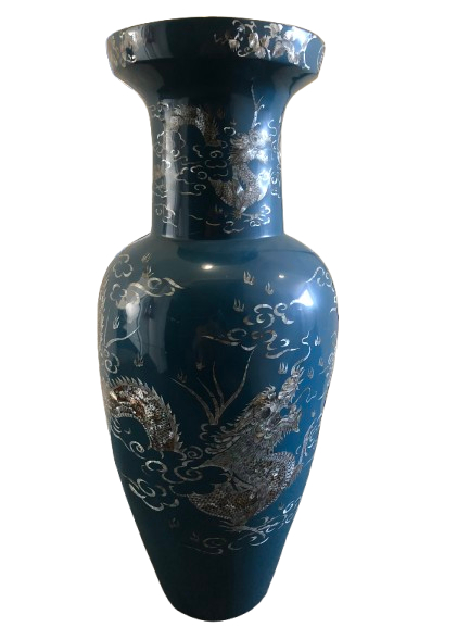 Vase bleu moderne Phan Van Rong - Photo 3