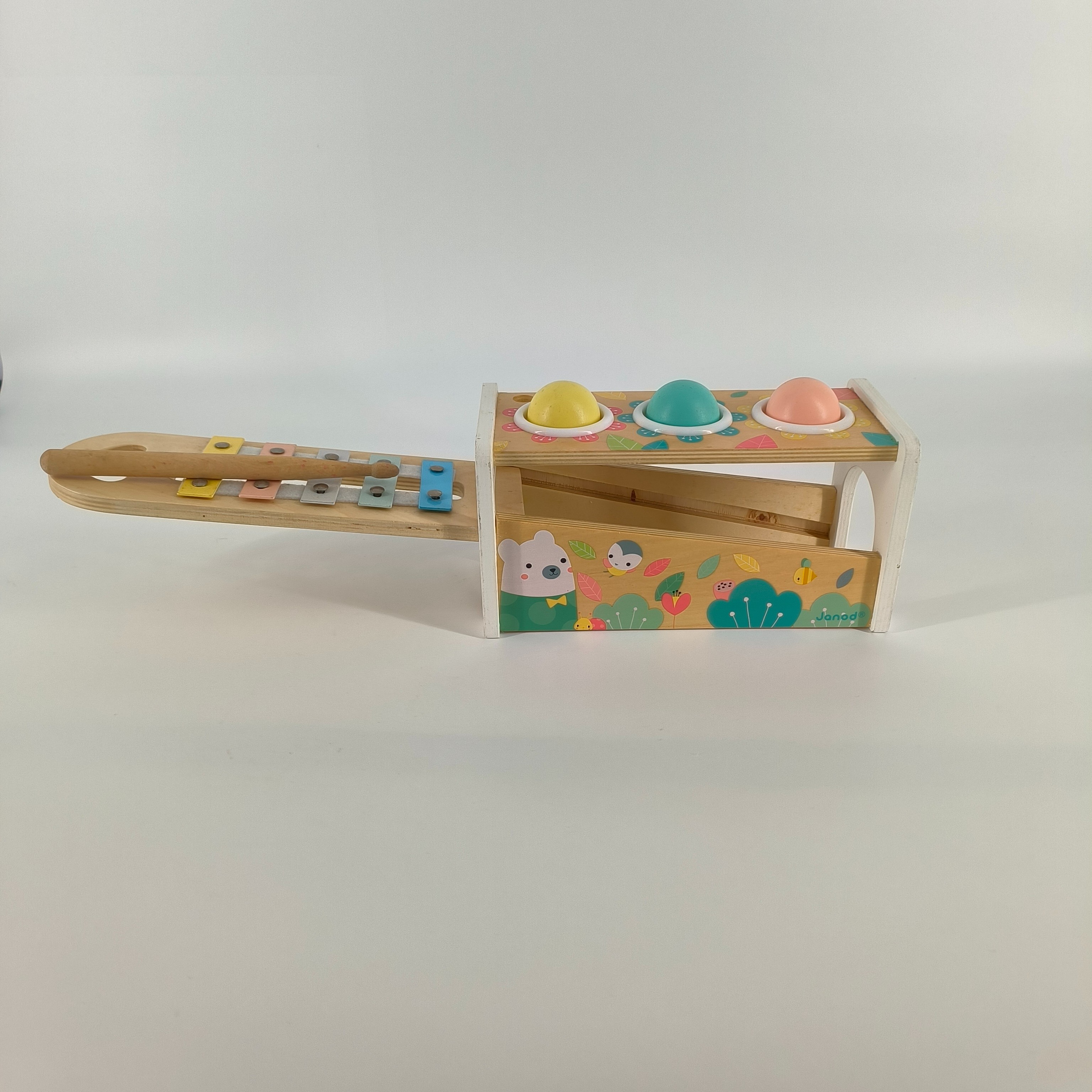 Jeu d'éveil en bois-Tap tap xylo pure-Janod  - Vue 3 - 
