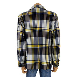 Blazer bleu à carreaux - Femme - Urban by venco - Taille L Très bon état - Vue 2 - 