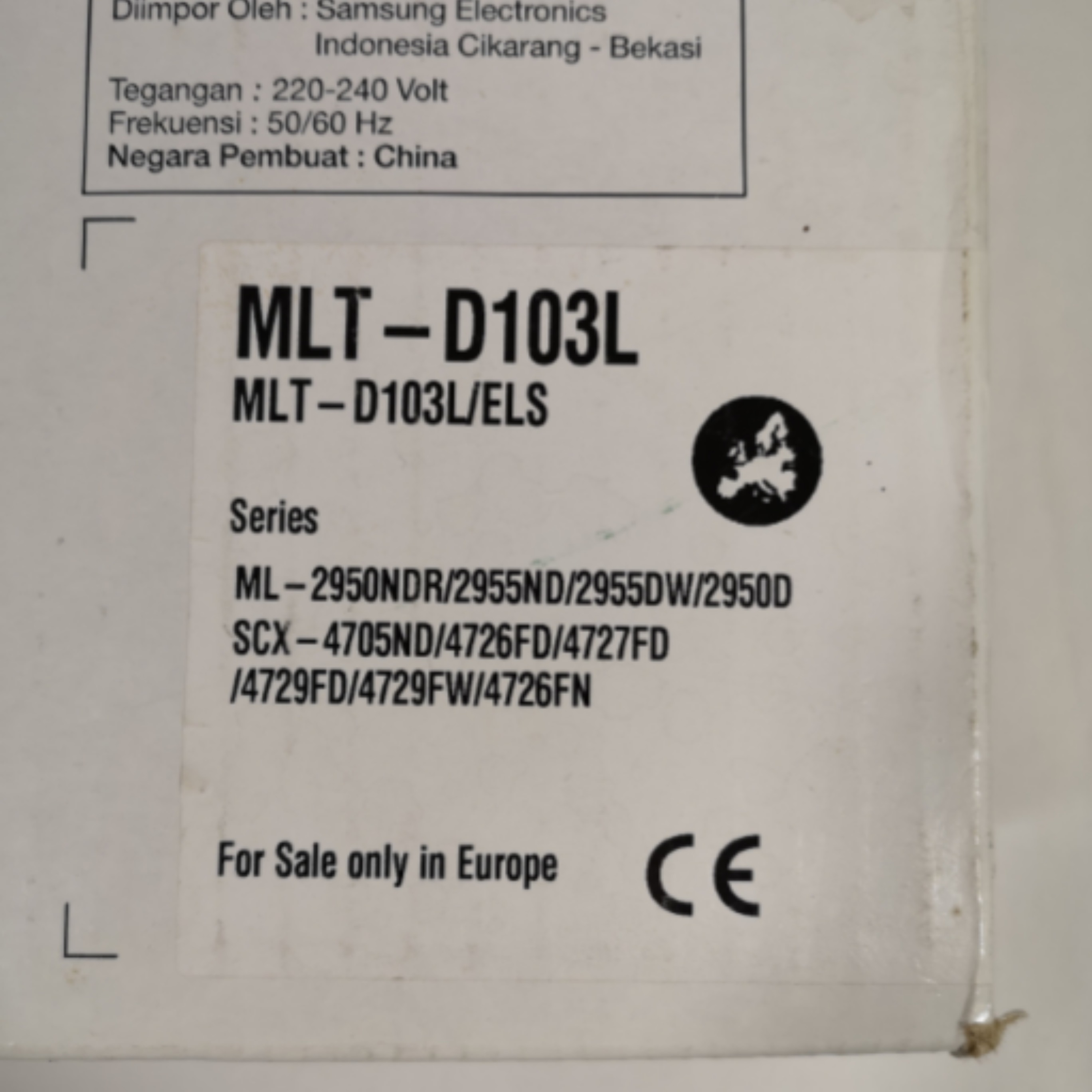 Cartouche de toner n° 103 pour imprimante laser SAMSUNG Comme neuf - Vue 2 - 