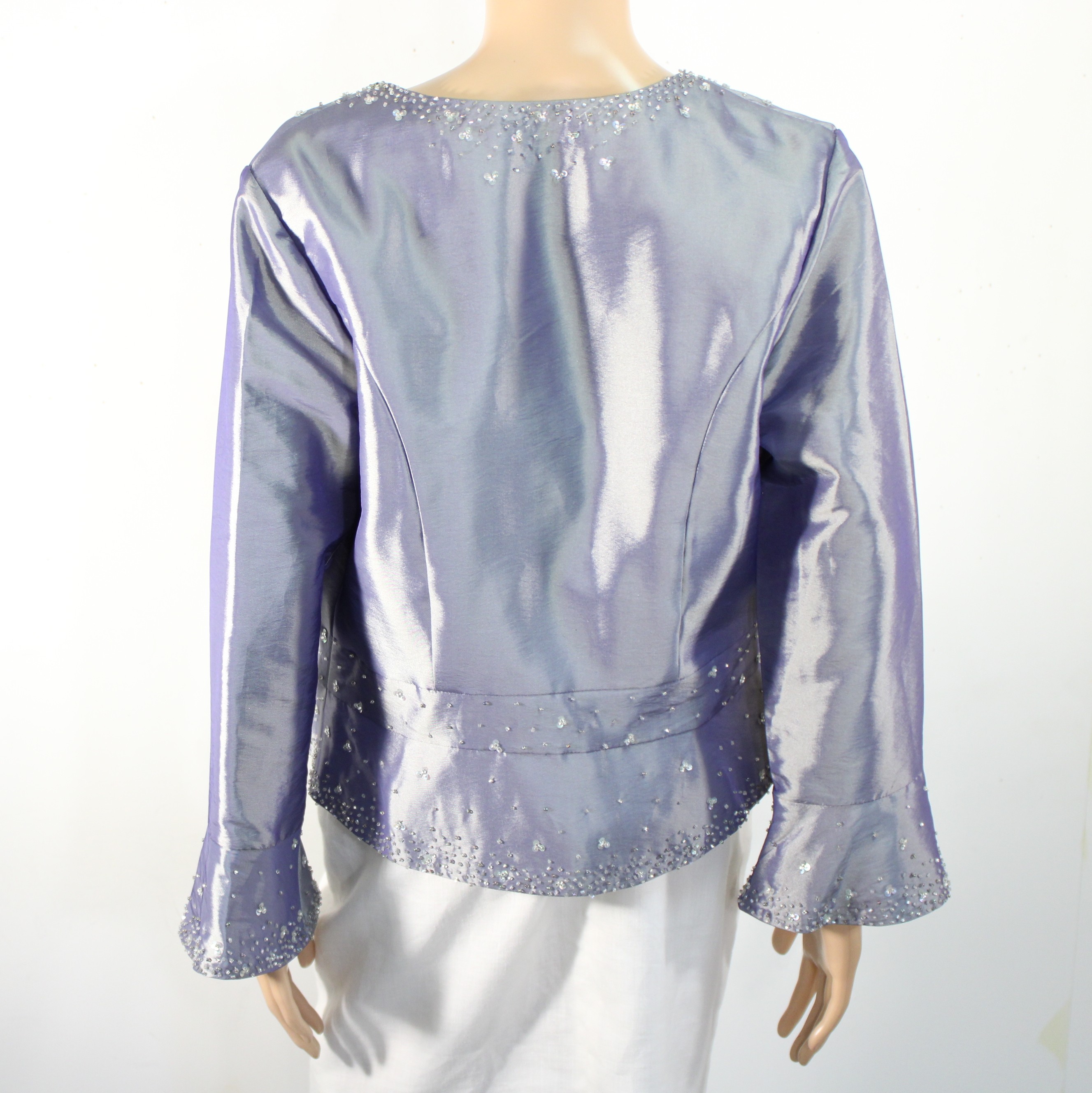 Ensemble Satinée Bustier Veste Platinium POINT MARIAGE Taille 44.  - Vue 6 - 