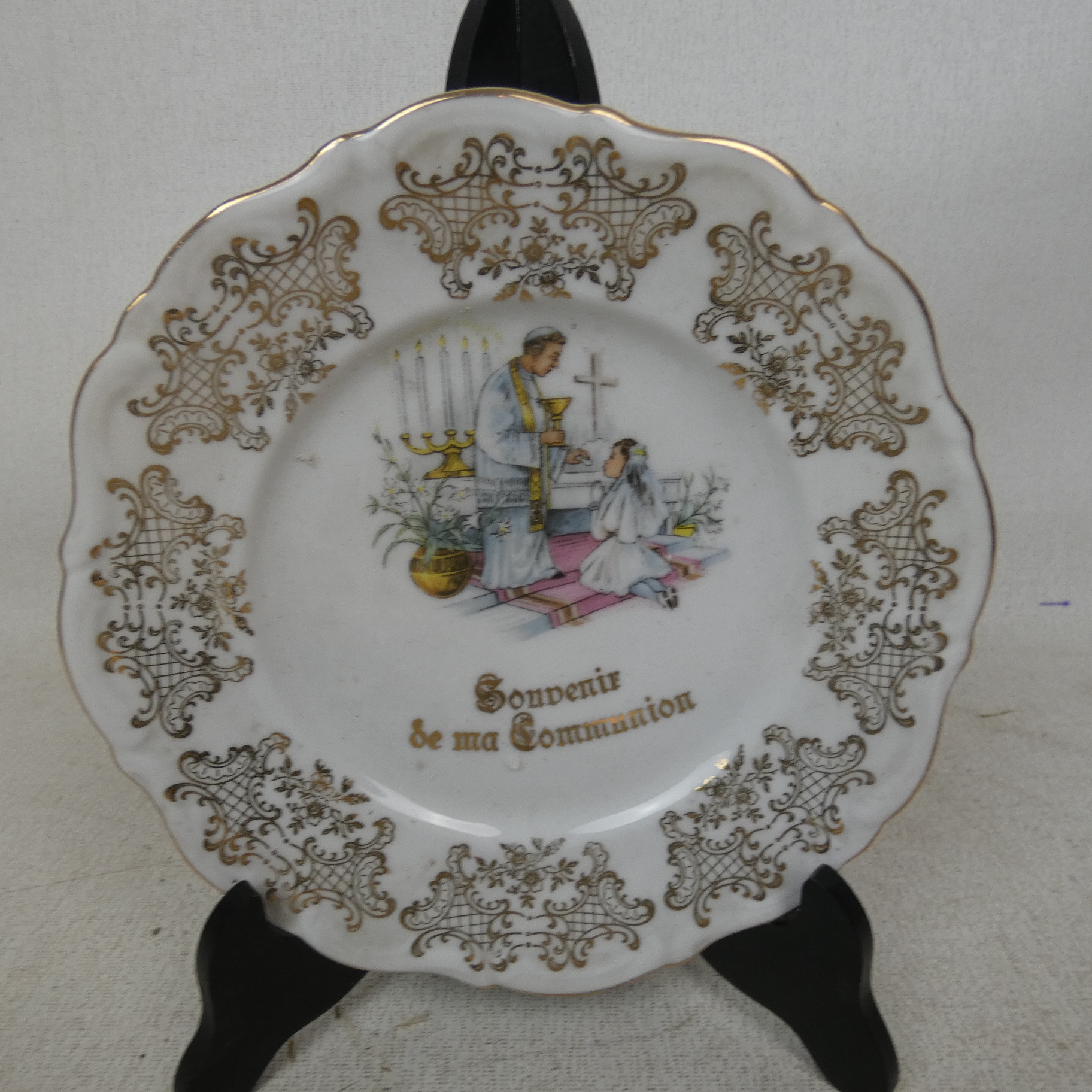 Ensemble Communion Vintage en Porcelaine Bon état - Vue 4 - 
