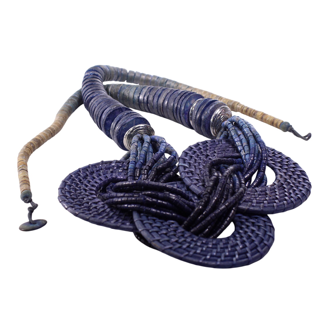 Collier bleu en noix de coco - Label Emmaus - Modalova