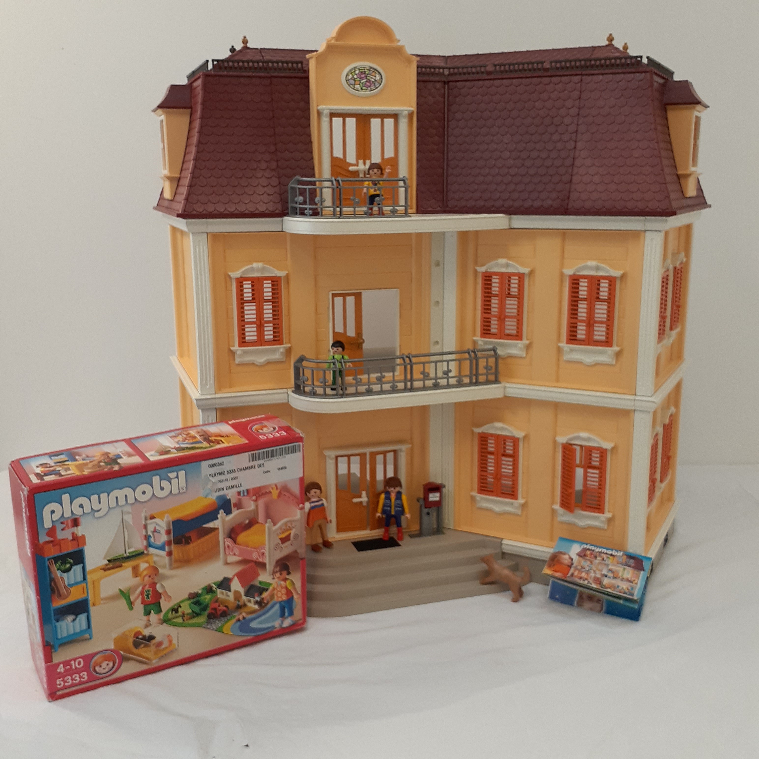 Playmobil 5302 et 5333 - Maison de ville et Chambre des enfants avec lits décorés Bon état - Vue 20 - 