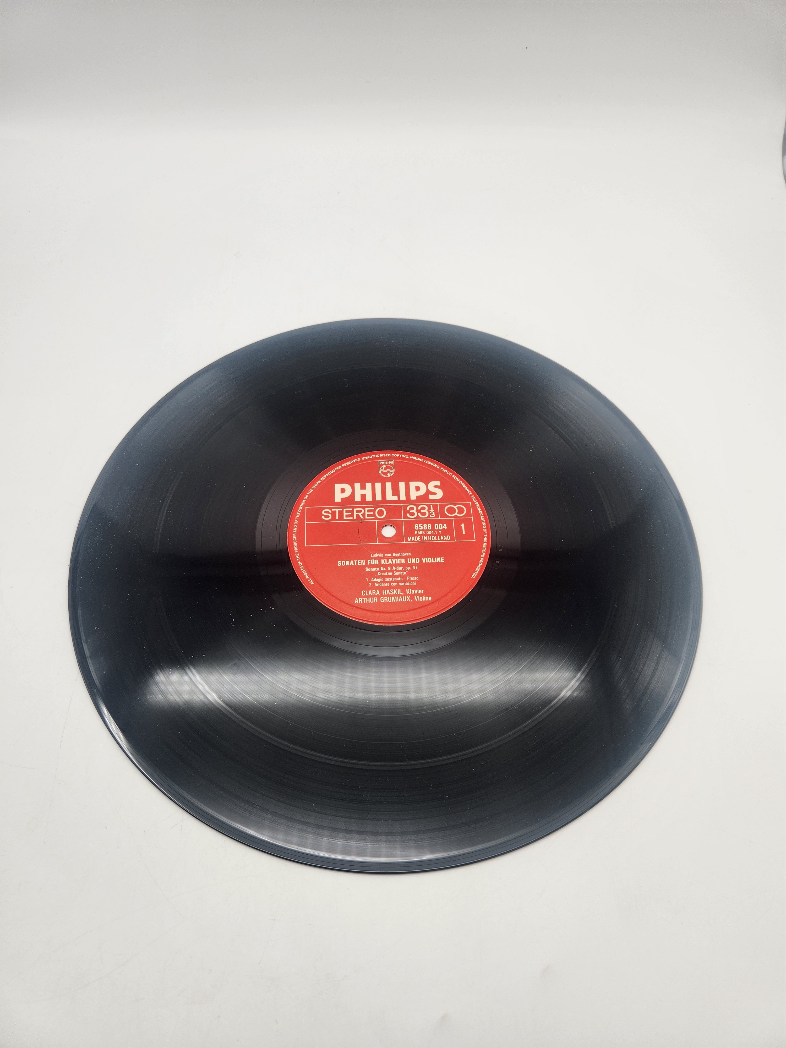 4 Vinyles 33 Tours - Sämtliche Sonaten für Klavier und Violine, composé par Ludwig van Beethoven Très bon état - Vue 23 - 