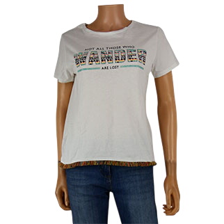 T-shirt blanc imprimé - femme - Ckh - taille L - Photo 1