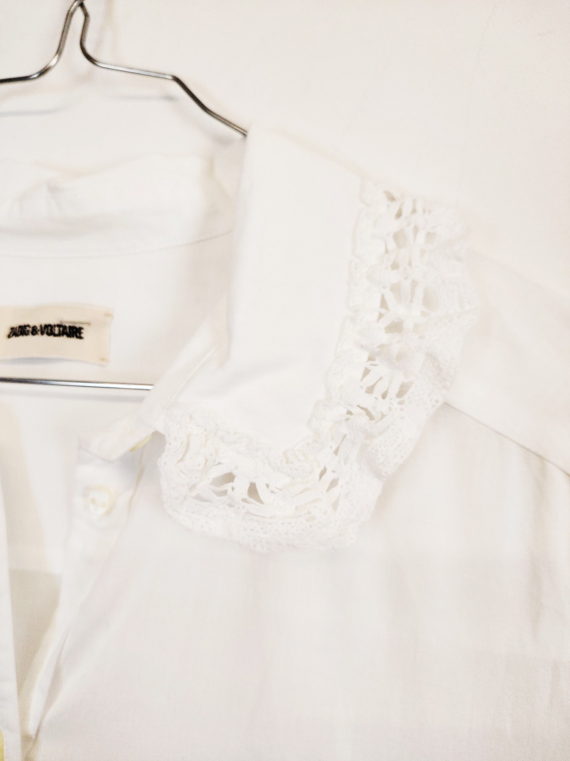 Zadig et Voltaire Robe Chemise blanche avec galon - Taille M - Photo 1