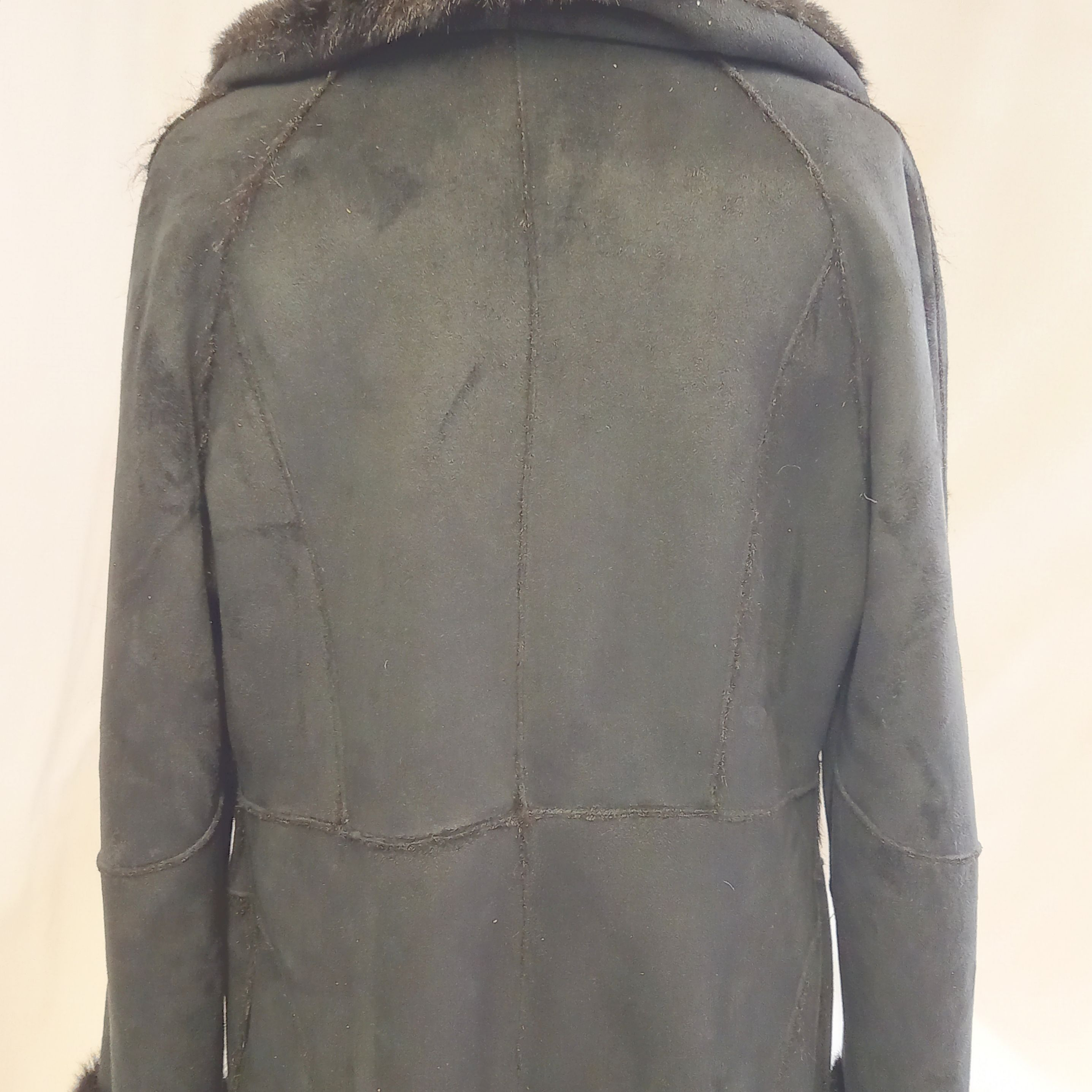 Manteau long femme Balmain fourrure - Noir - 42 - Bon état - Photo 7