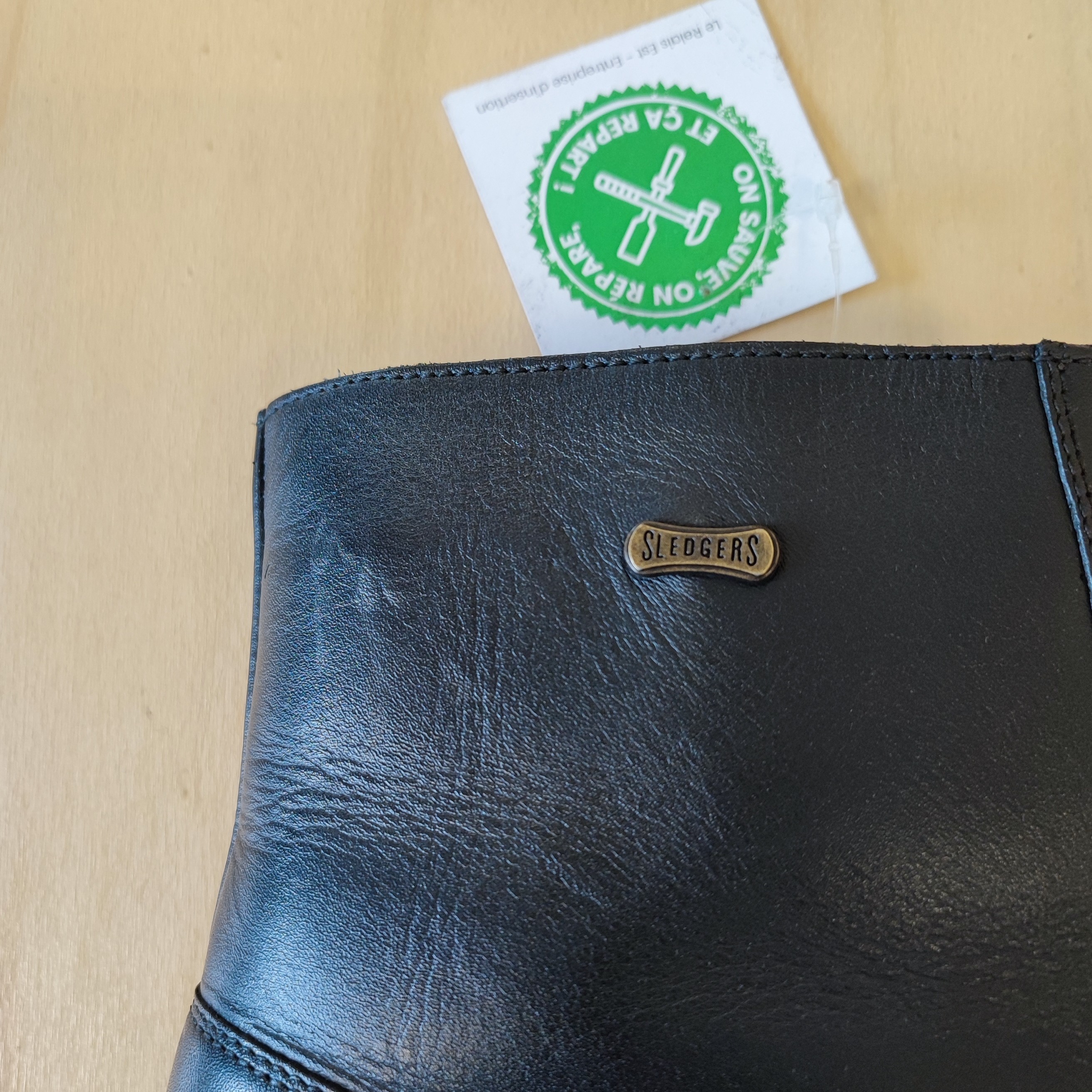 Voir photo 8 de SLEDGERS - Boots en cuir - T43 - Homme SLEDGERS - Boots en cuir - T43 - Homme Bon état - Vue 8 -