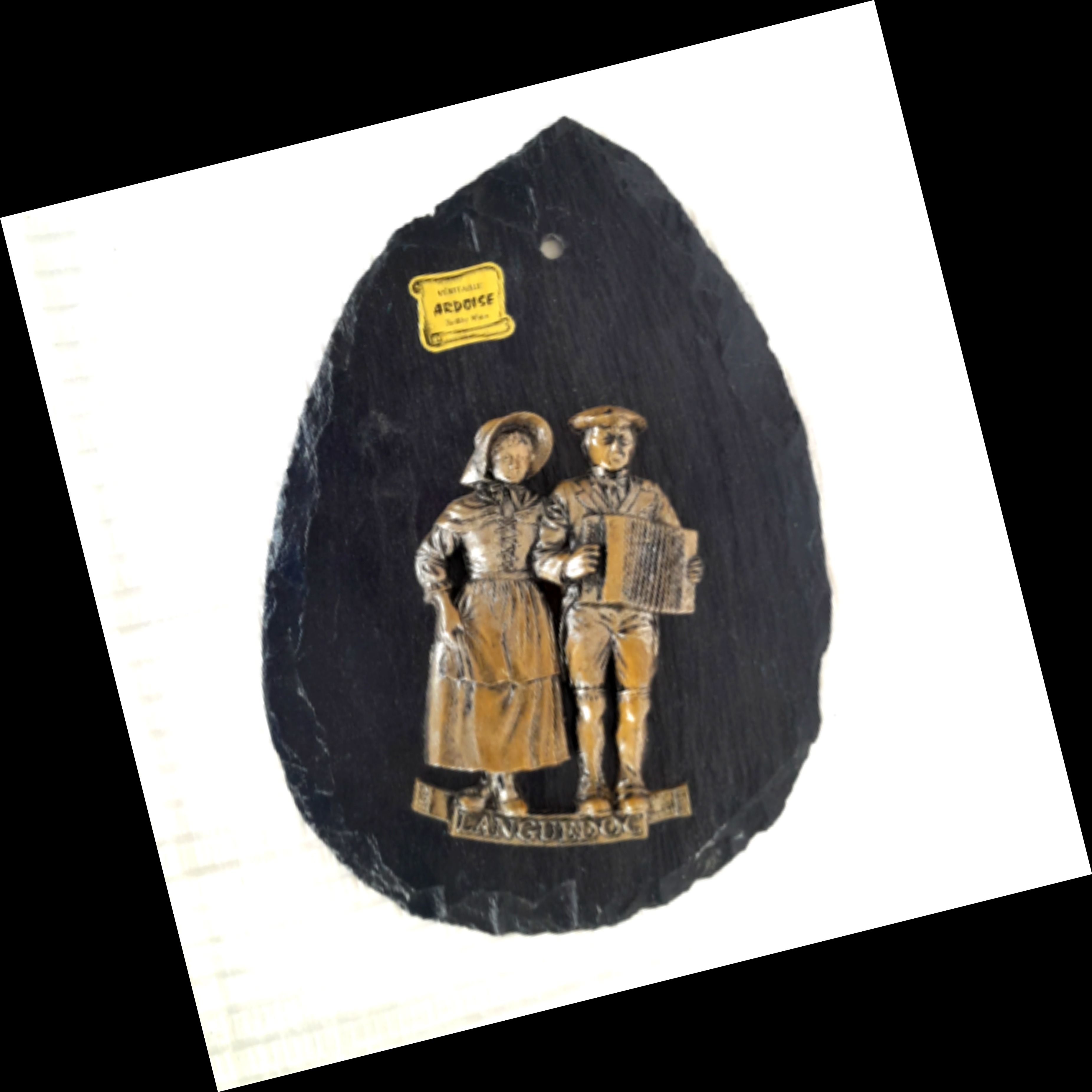 ARDOISE taillée main, souvenir musical du LANGUEDOC - Photo 1