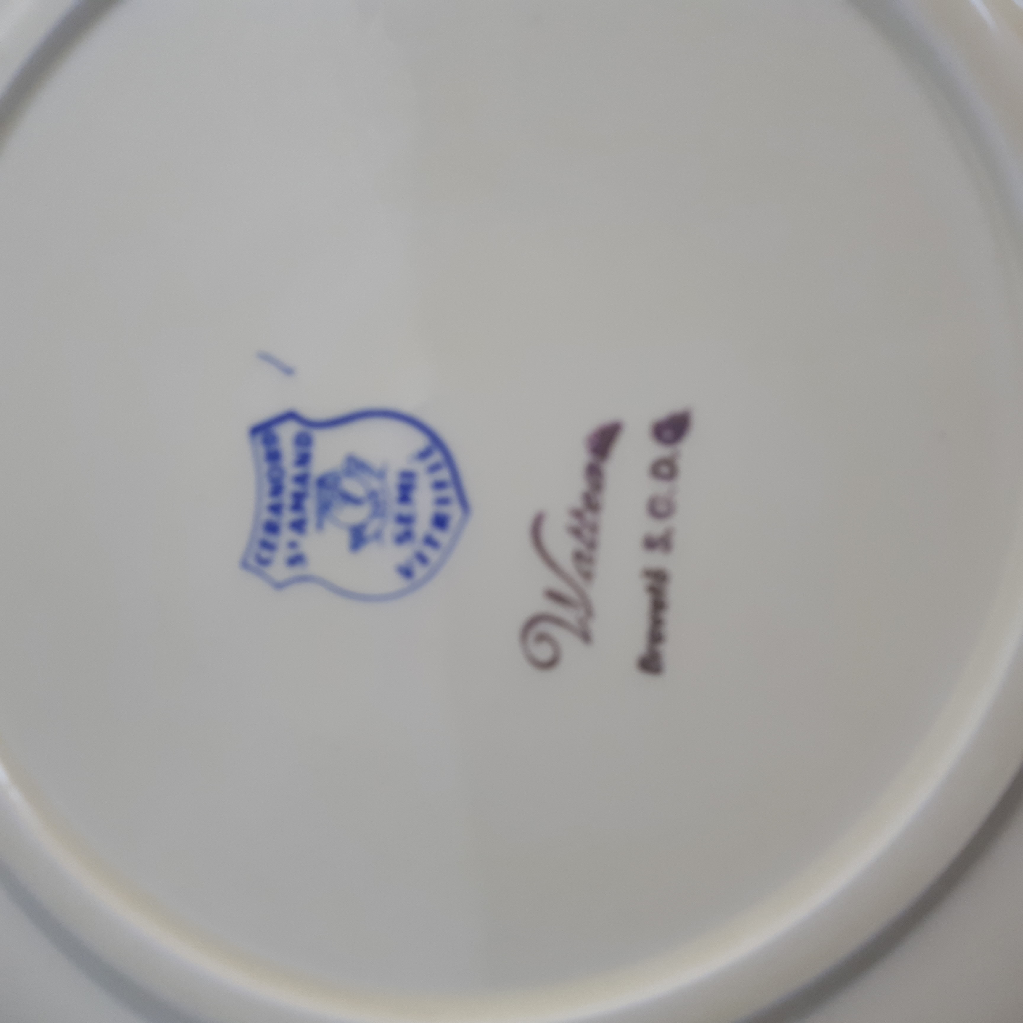 3 assiettes faîence Ceranord St Amand semi vitrifié - Ceranord St Amand - Bon état - Photo 2