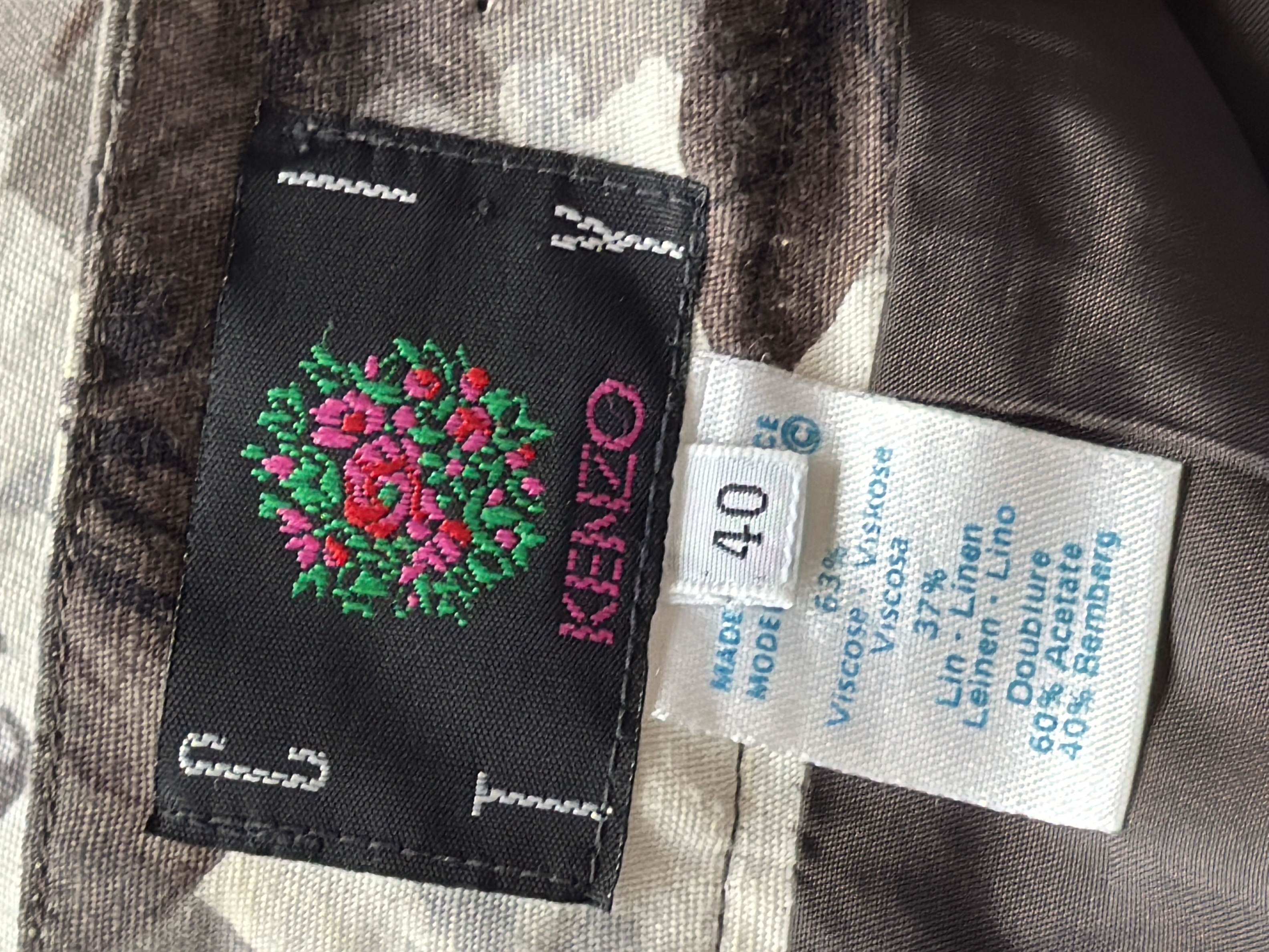 Jupe Kenzo fleurie L 40 🌸🌼 - Photo 2