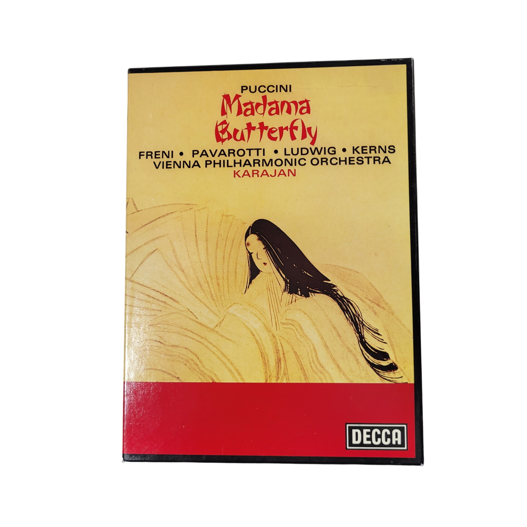 Coffret 2 cassettes : Puccini - Madama Butterfly (Freni/Pavarotti) Très bon état -  reconditionné disponible sur Label Emmaüs