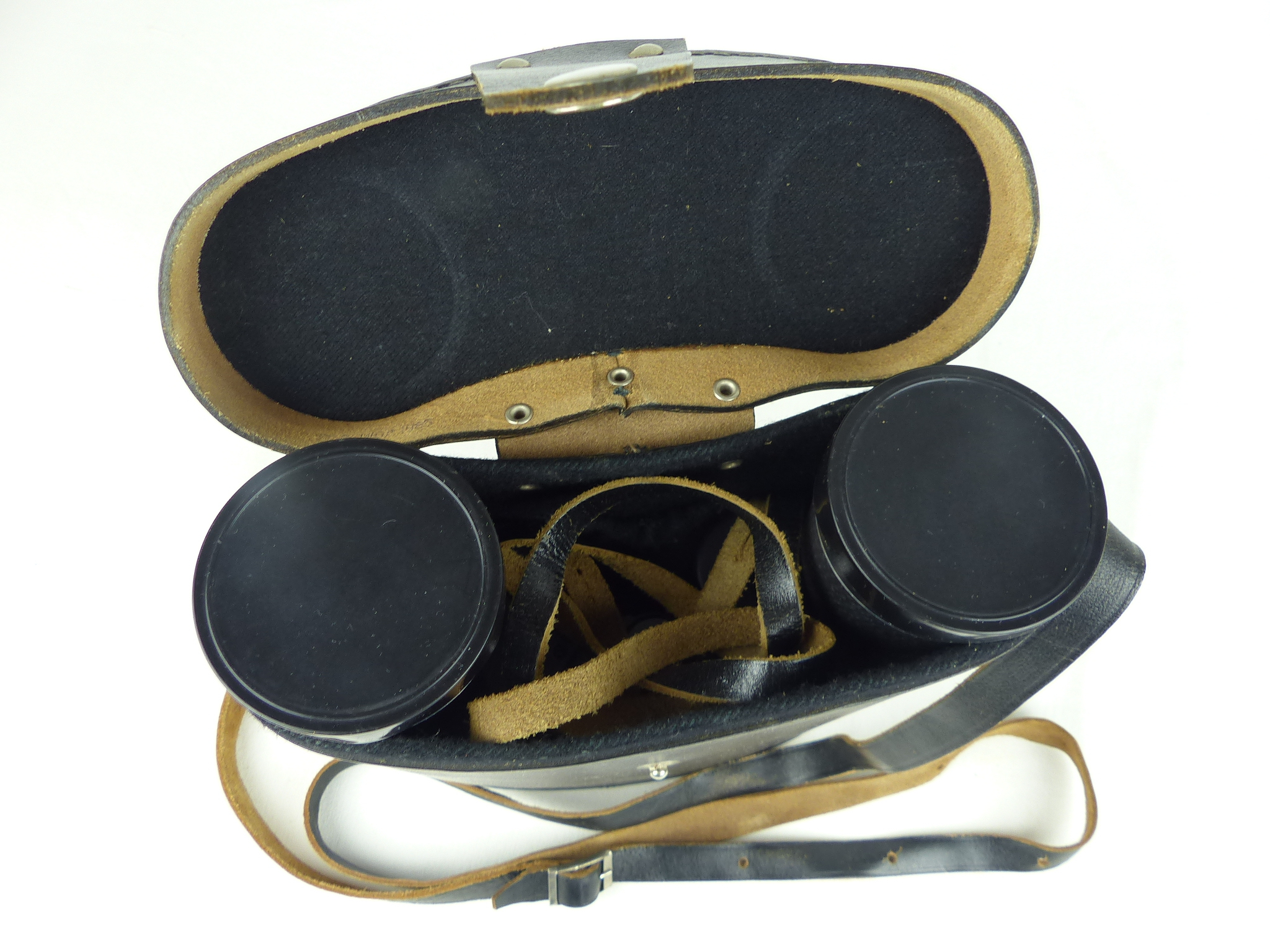 Jumelles militaires vintage Tento 6NU2, 7 x 50 avec très bel étui en cuir - Très bon état - Photo 9