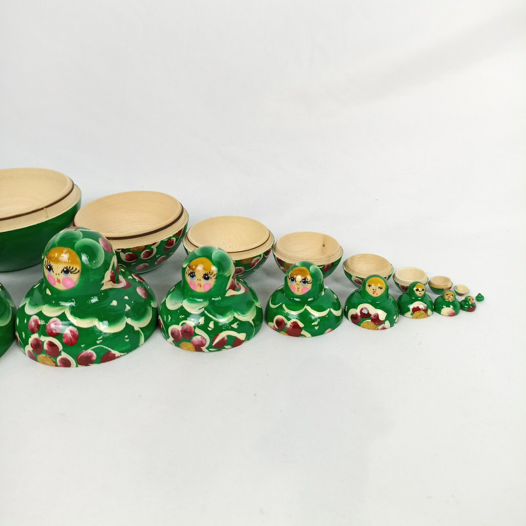 10 poupées Matriochka en bois peint - Photo 5