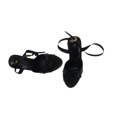 Sandales noires à talons compensés 14 cm - Femme - Taille 38 - Photo 1