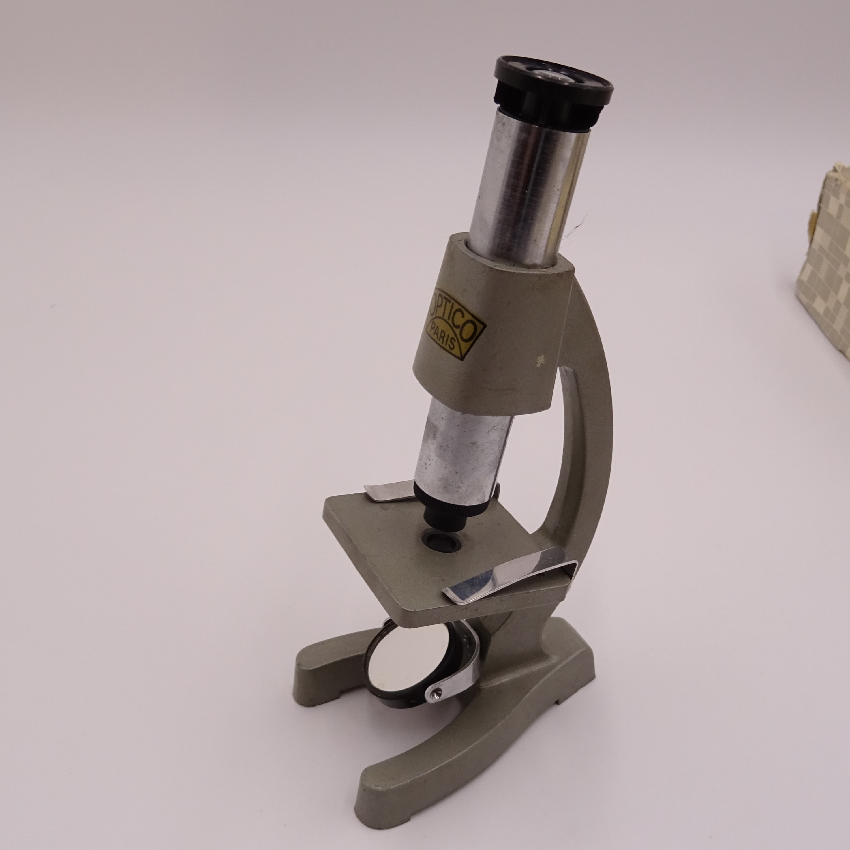 Ancien Petit Microscope Optico 408 - État correct - Photo 4