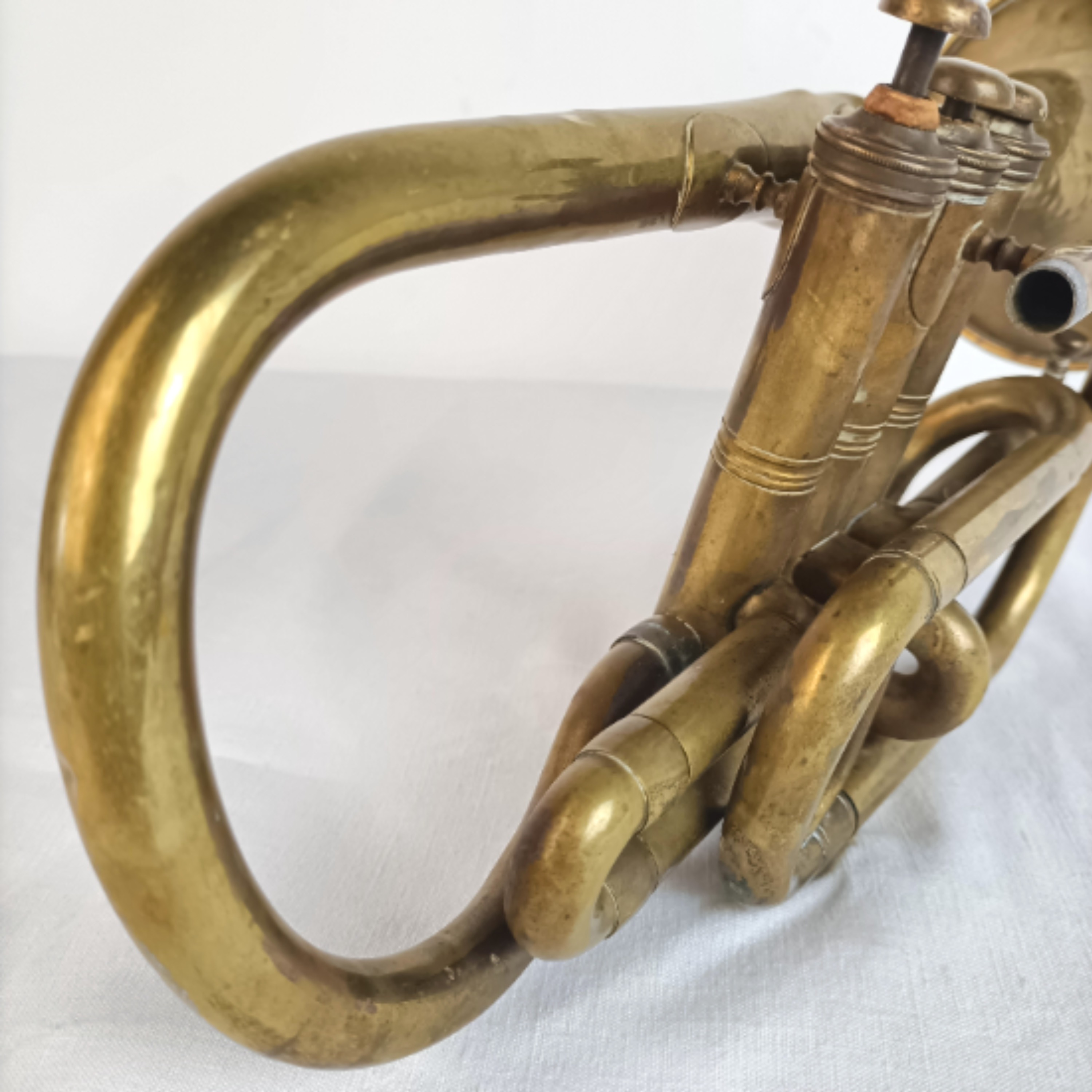 Ancienne Trompette Couesnon et Cie à restaurer - État correct - Photo 13