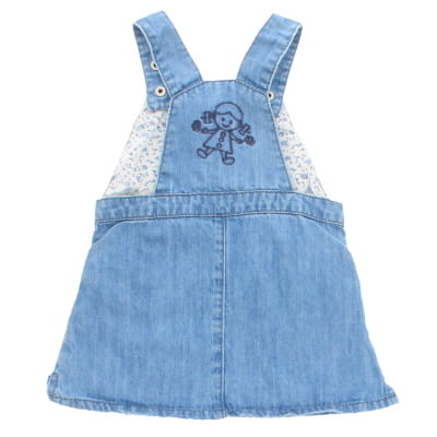 Robe bleue à bretelles - Fille - DP AM - Taille 12 Mois - Photo 1