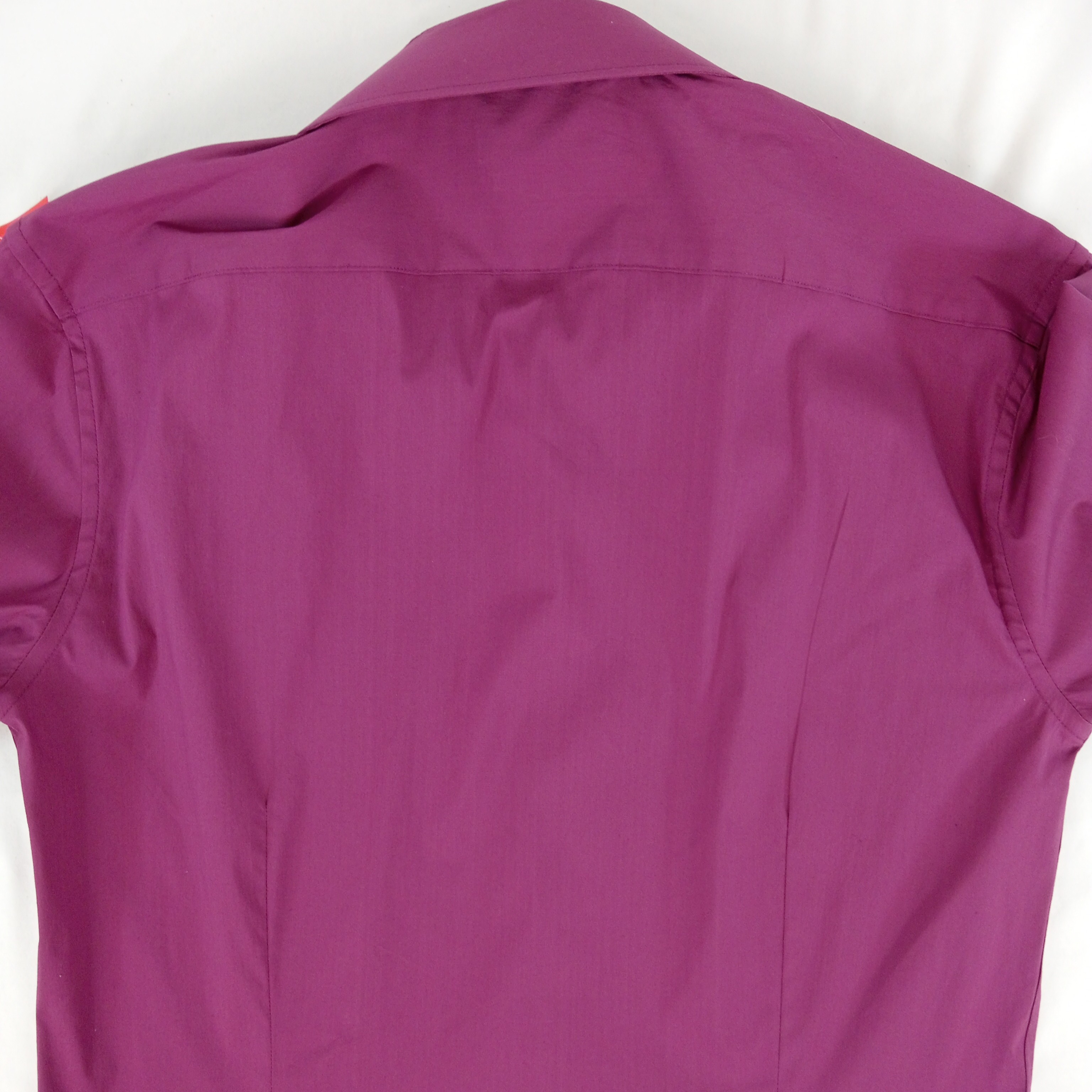 Chemise homme de la marque Célio col classique manches longues de couleur rose framboise taille S (38) - Photo 3