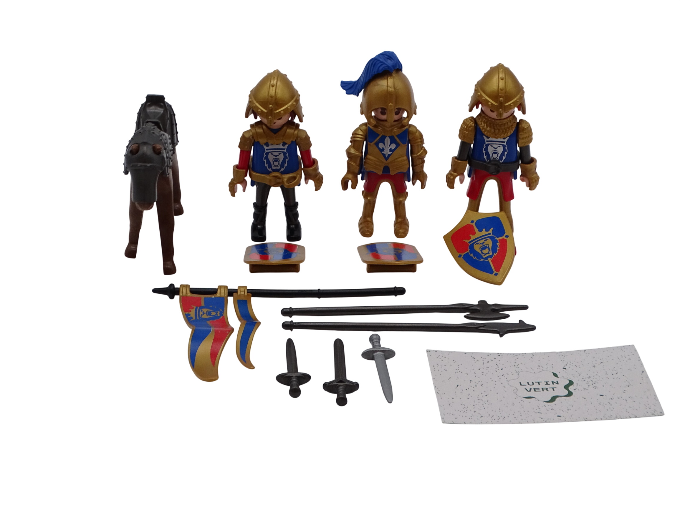 Playmobil pièce unique « Soldats à l’armure dorée » d'occasion PLAYMOBIL - Dès 4 ans | Ref 13315 Très bon état -  reconditionné disponible sur Label Emmaüs
