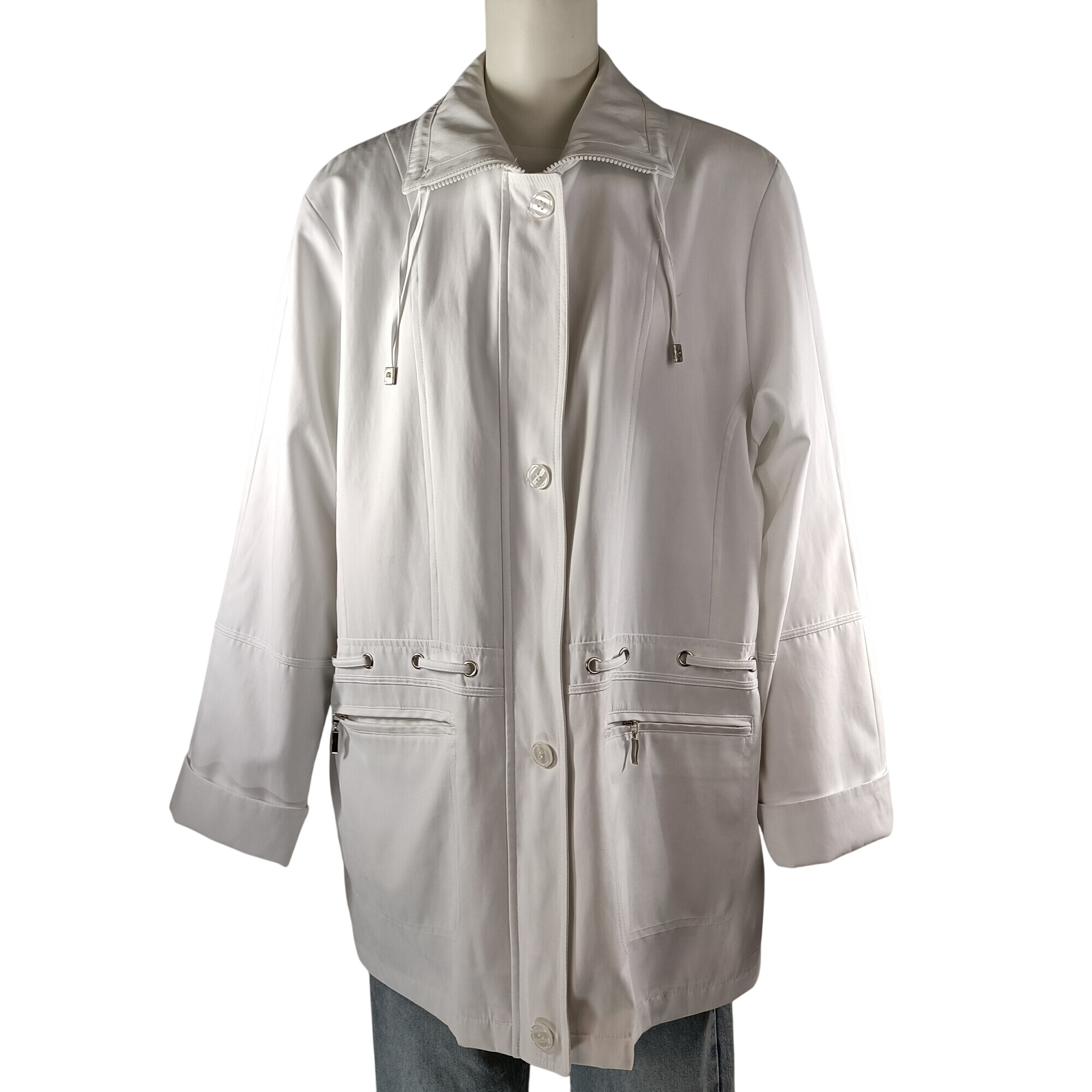 Veste blanche - Mian - M  -  reconditionné disponible sur Label Emmaüs