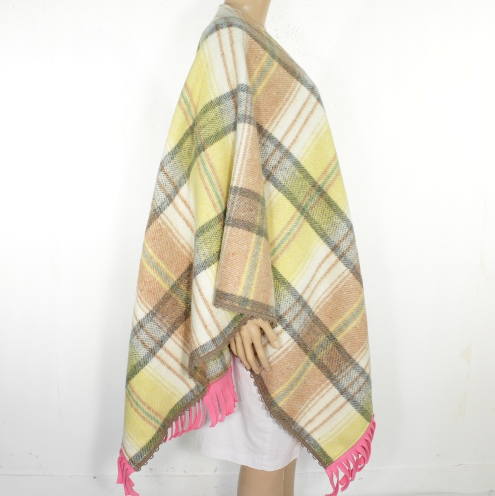 Poncho Multicolore Création LES INVENTIVES D'EMMA Taille Unique  - Vue 3 - 