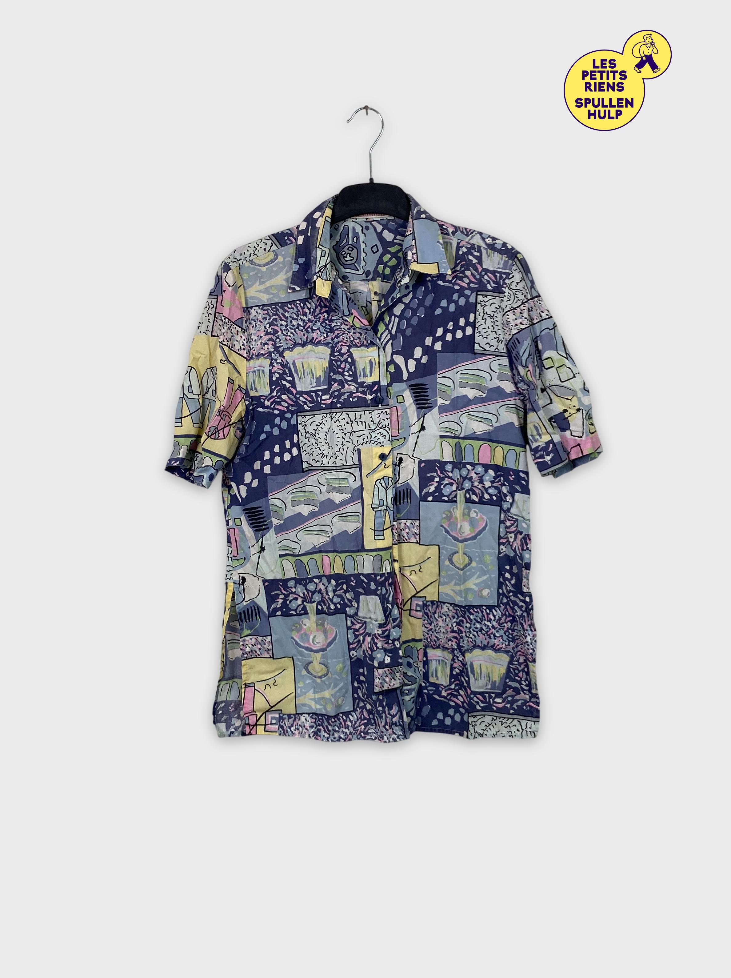 Chemise manches courtes La storia à motifs 🎨 M - Photo 0