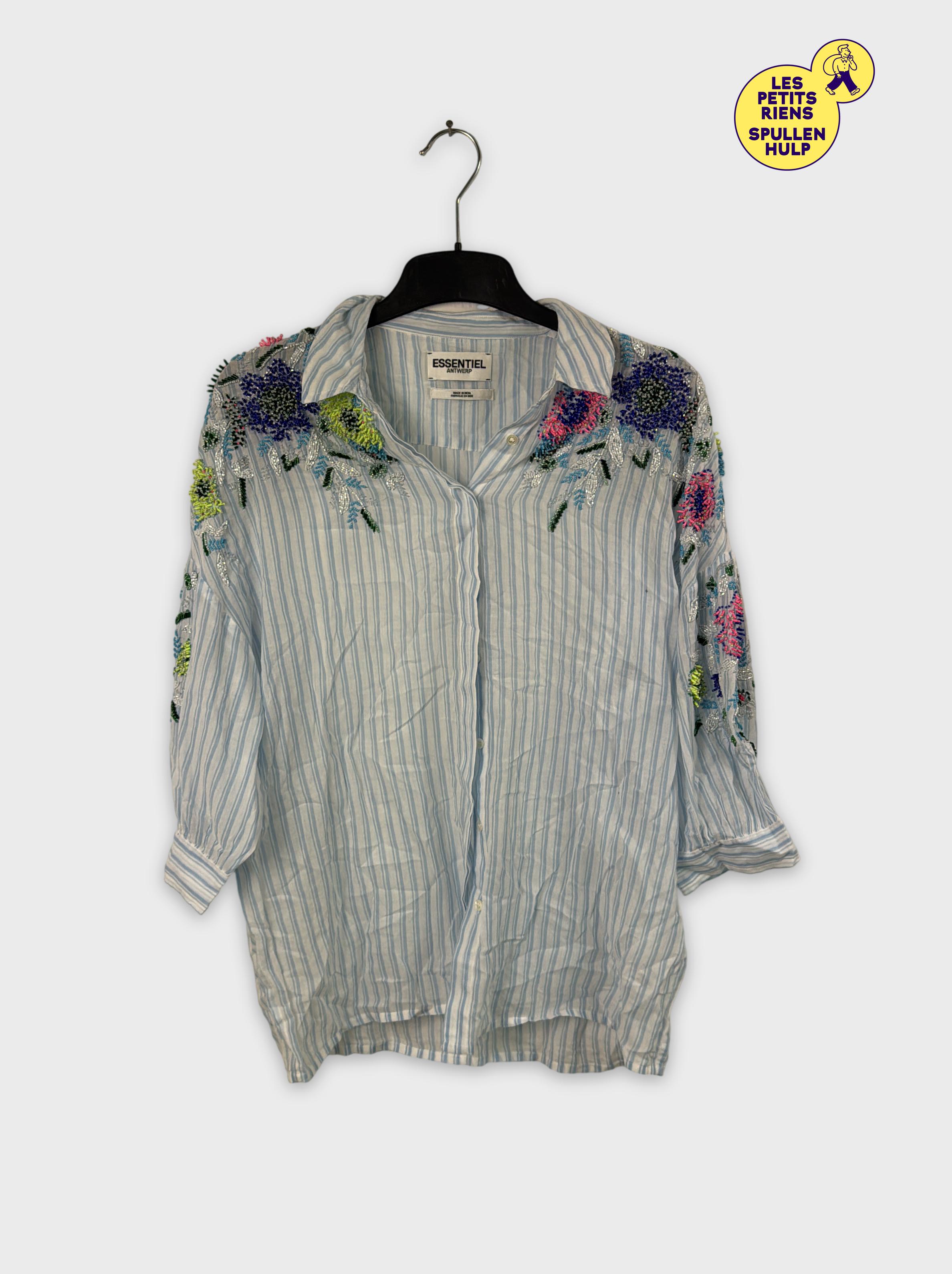 Chemise Essentiel antwerp rayée à fleurs brodées 🌸 - Photo 0