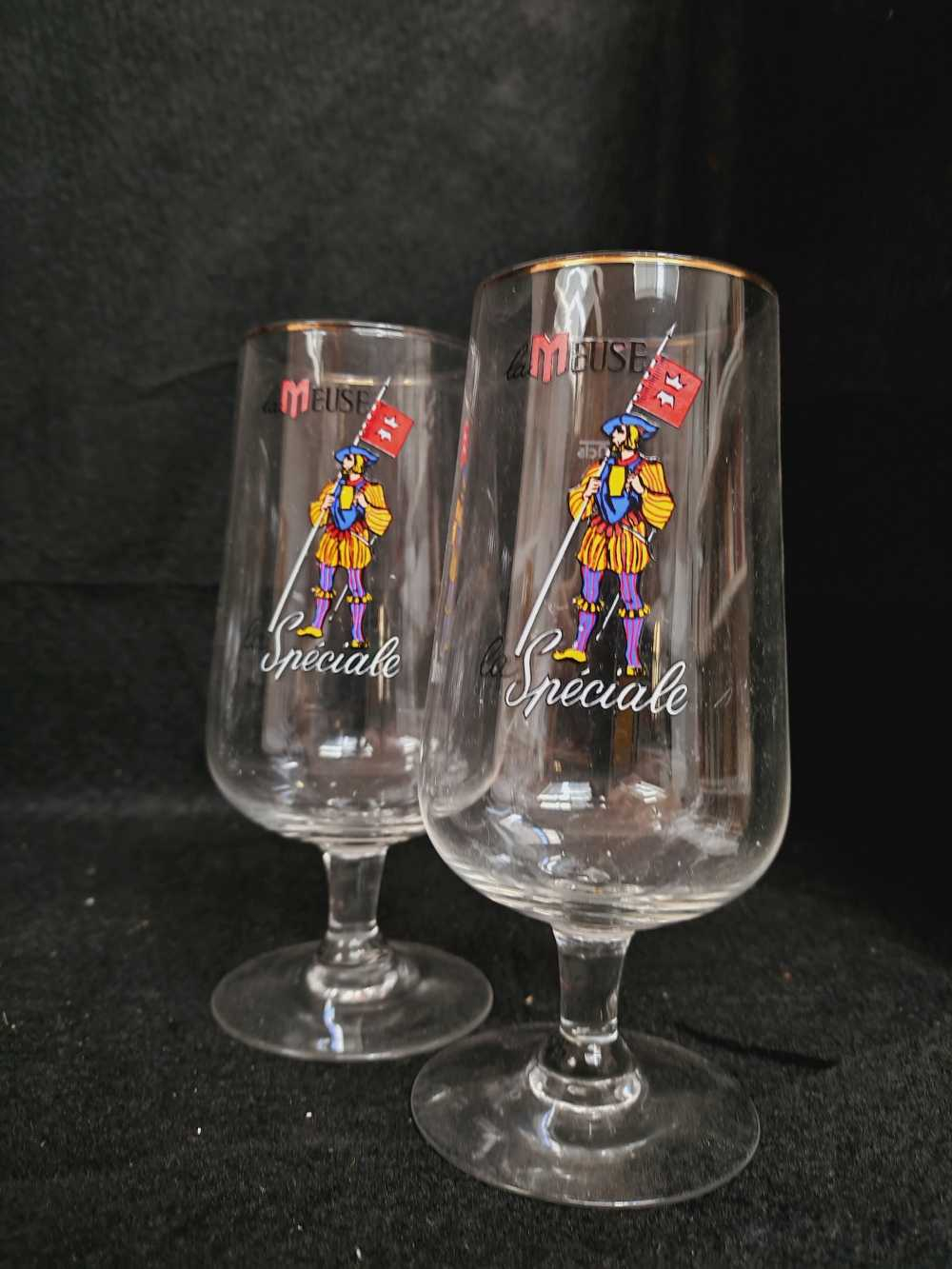Lot de 7 verres à bière dépareillés sur 3 marques (Grimbergen-Leffe-la Meuse) - Photo 3