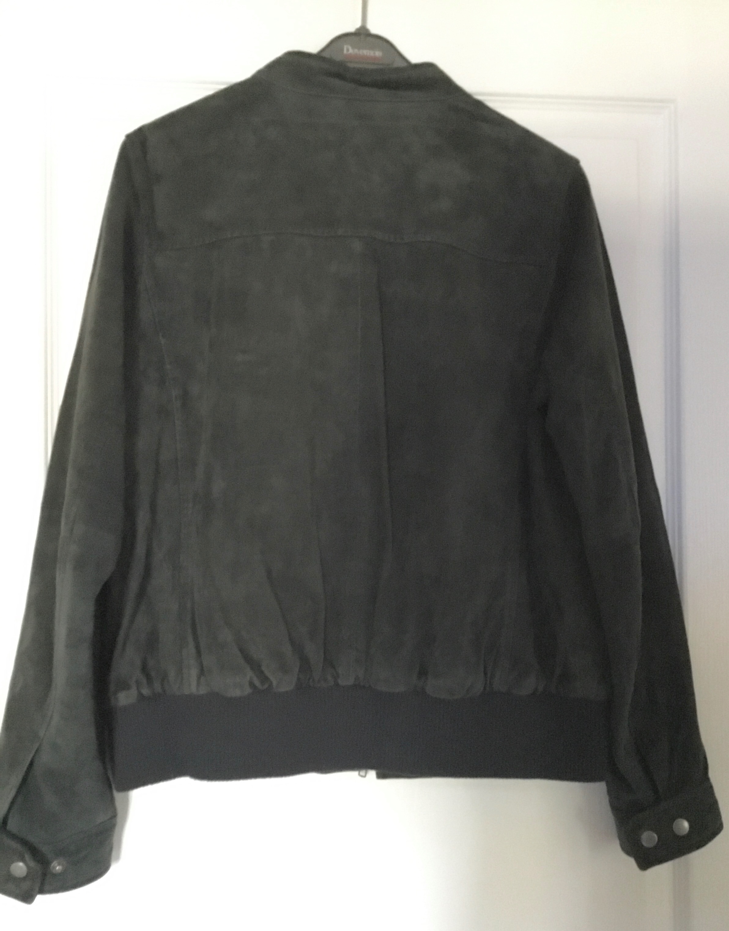 Voir photo 5 de Veste en daim vert bouteille Veste en daim vert bouteille Très bon état - Vue 5 -