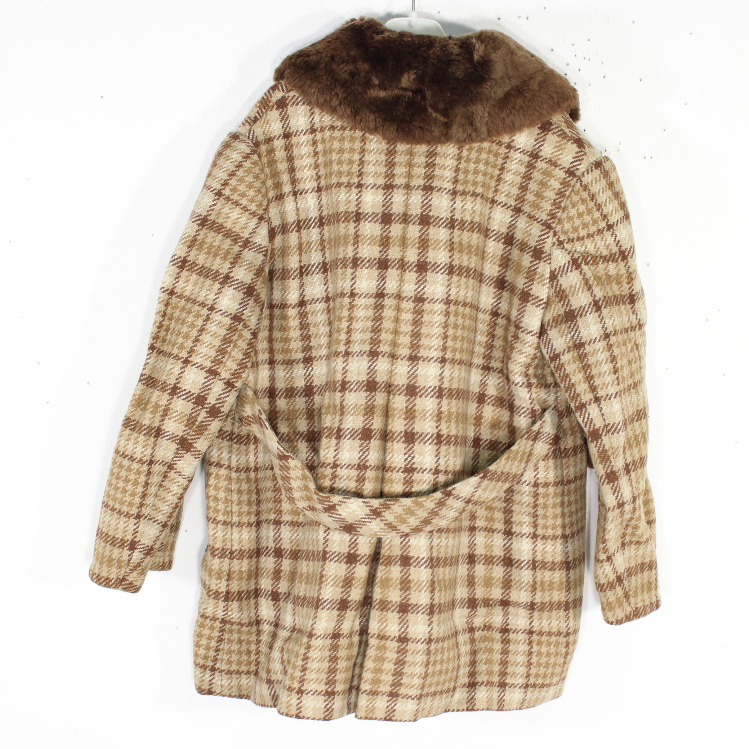 Manteau Court Vintage Fille Écru/Marron Taille Estimé 5/6 ans  - Photo 4