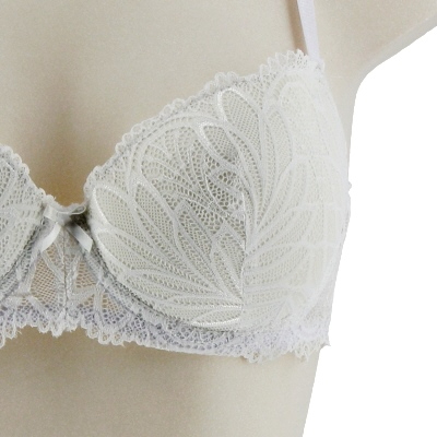 Soutien-gorge blanc dentelle avec armatures - Taille 95B - Photo 2