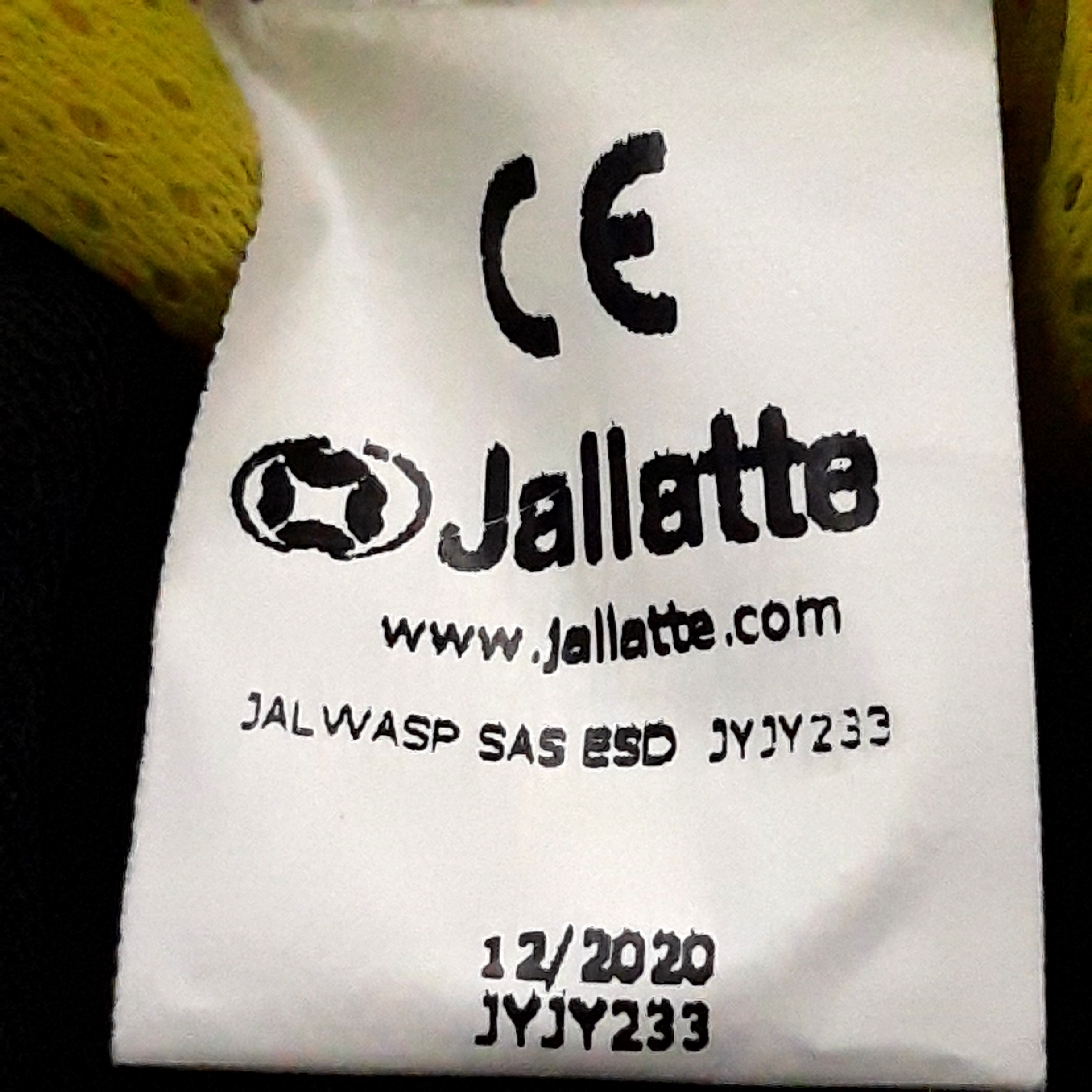 Chaussures de Sécurité ‘’Jallatte Memory ’’ de style Basket en noir & jaune, Taille 39.6 Très bon état - Vue 9 - 