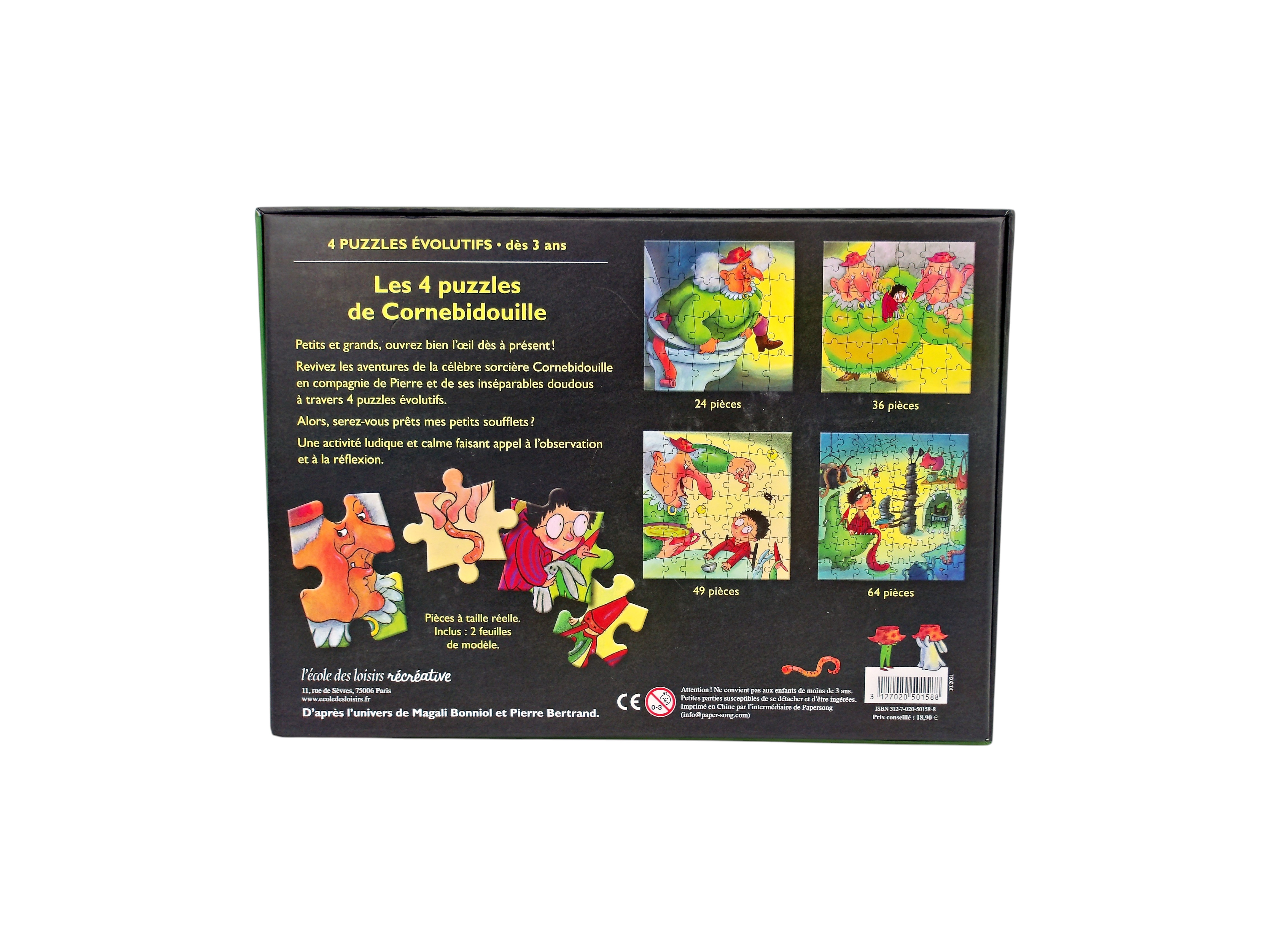 Voir photo 2 de Les quatre puzzles de Cornebidouille Les quatre puzzles de Cornebidouille Comme neuf - Vue 2 -