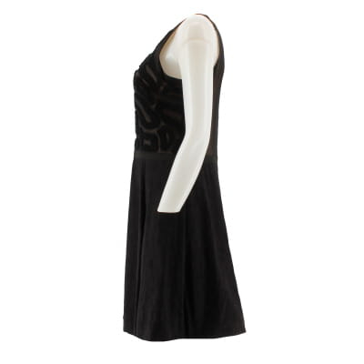 Robe noire imprimée - Femme - Sinéquanone - Taille 42 - Photo 2