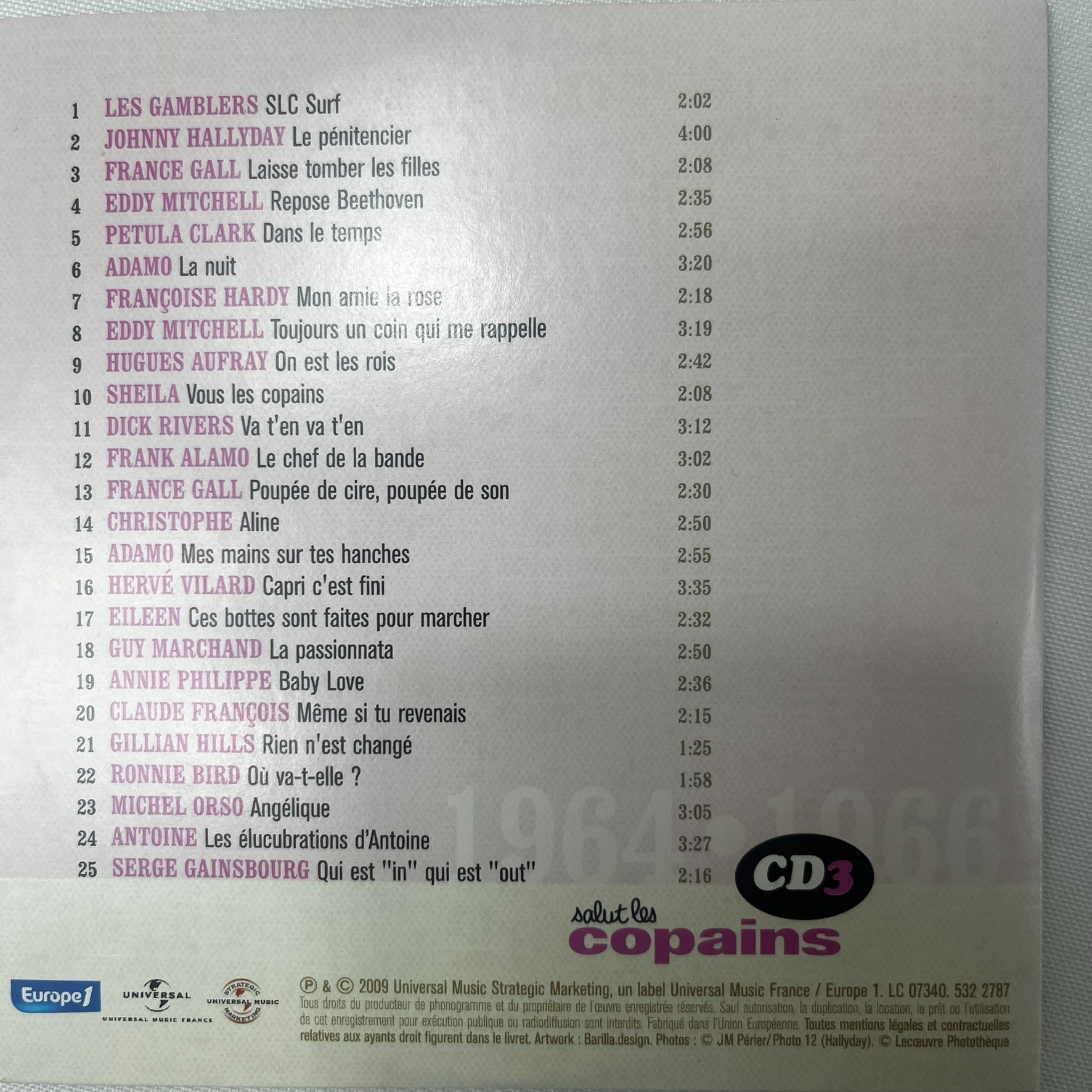 Voir photo 6 de Collection "Salut les copains" 1 livre et 5 cd Collection "Salut les copains" 1 livre et 5 cd Très bon état - Vue 6 -