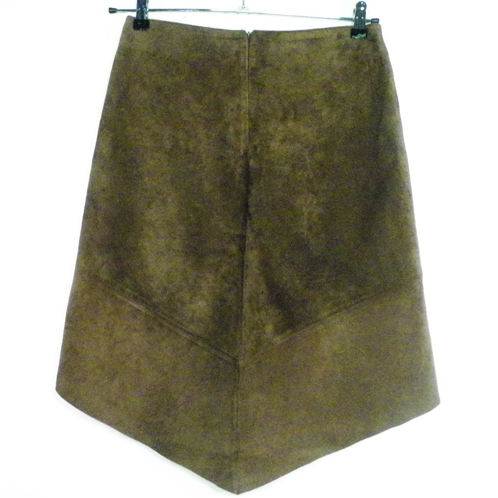 Jupe En Cuir Marron PROMOD Taille Estimée 38. Bon état -  reconditionné disponible sur Label Emmaüs
