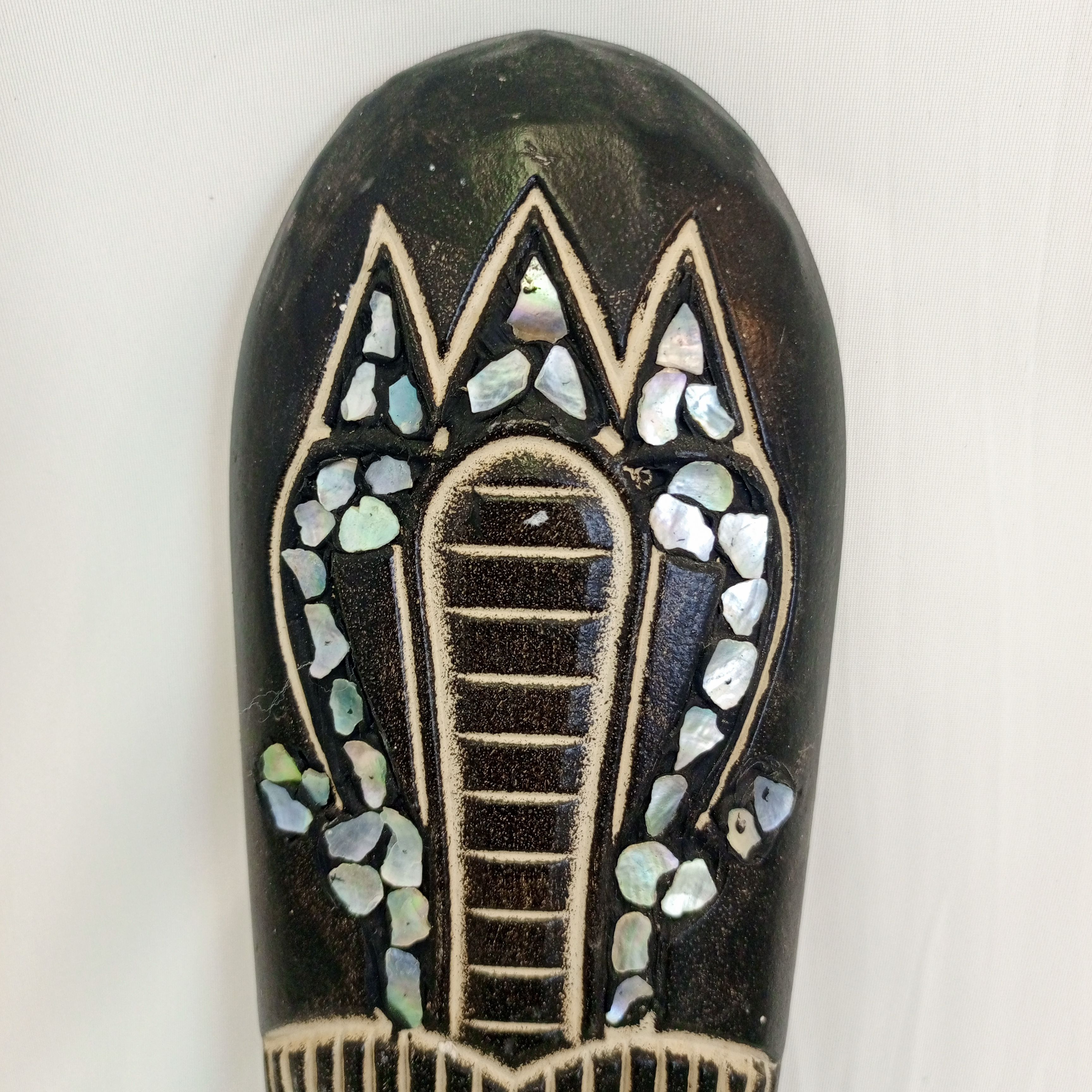 Masque Primitif Africain Mural - État correct - Photo 3