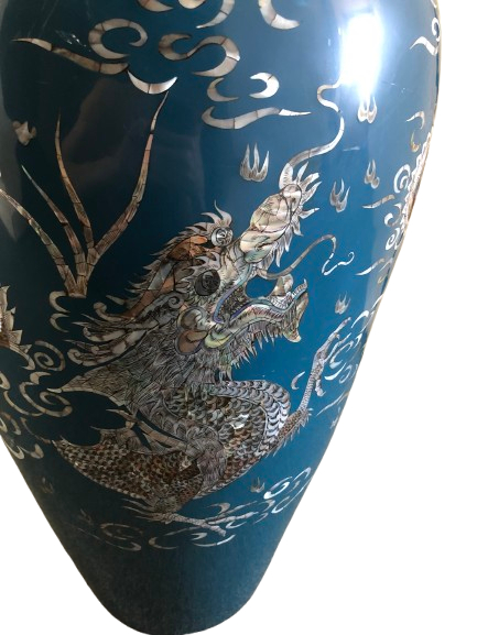 Vase bleu moderne Phan Van Rong - Photo 13
