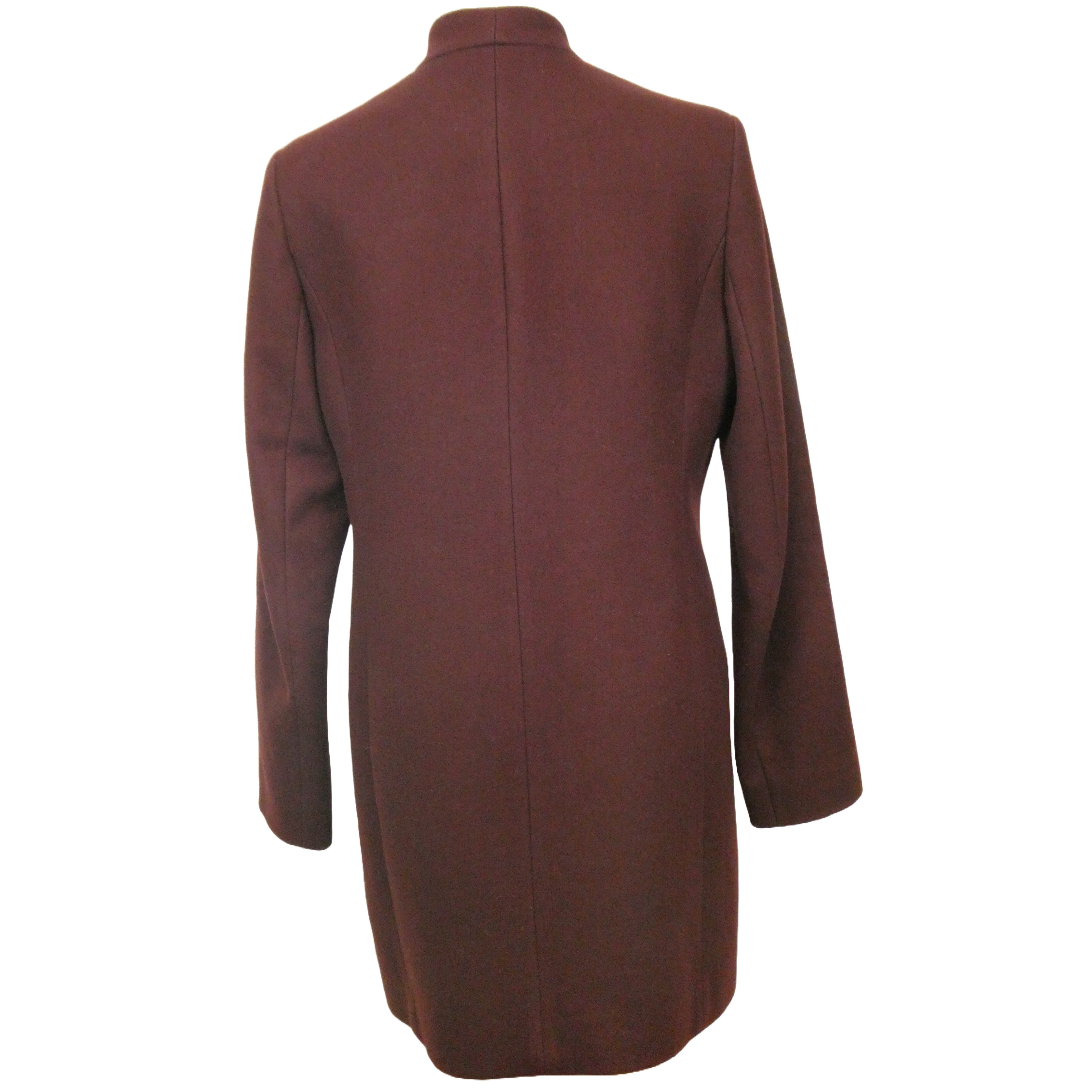 Maje Manteaux bordeaux en laine vierge - taille 40 - Photo 3