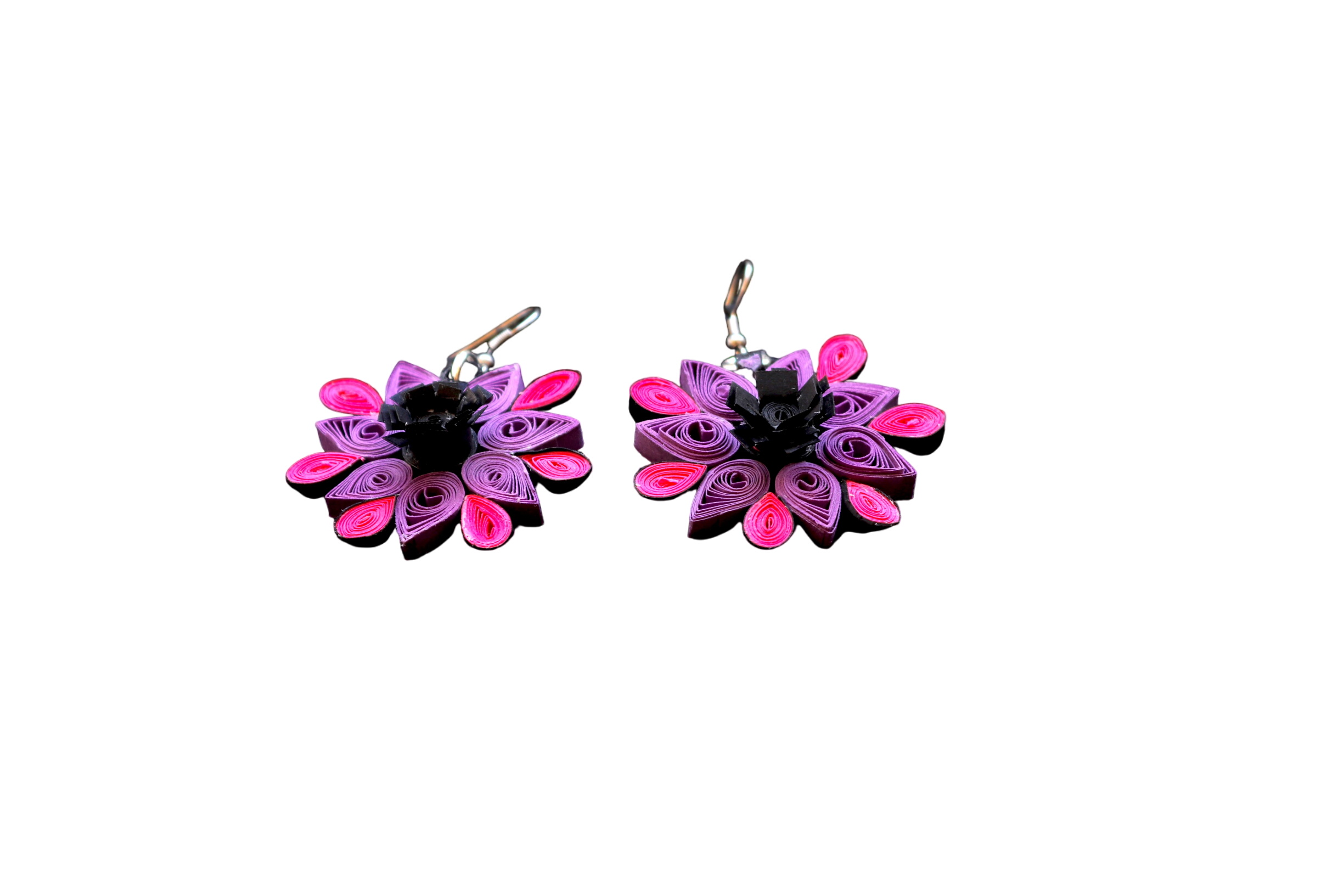 Boucles d'oreilles en papier Up-cyclé - Photo 0
