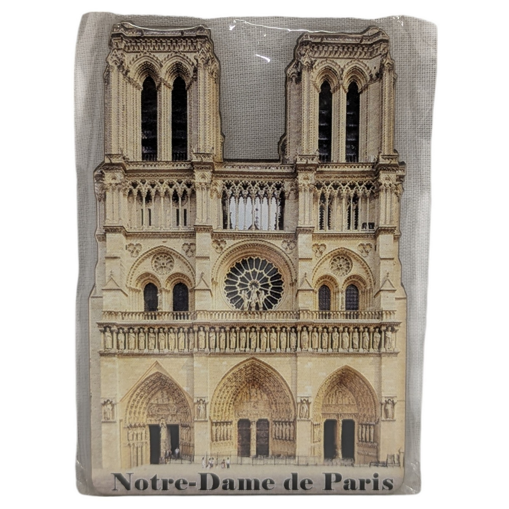 Magnet Façade de Notre Dame de Paris Editeur Bulfran France Objet déco souvenir touristique - Photo 2