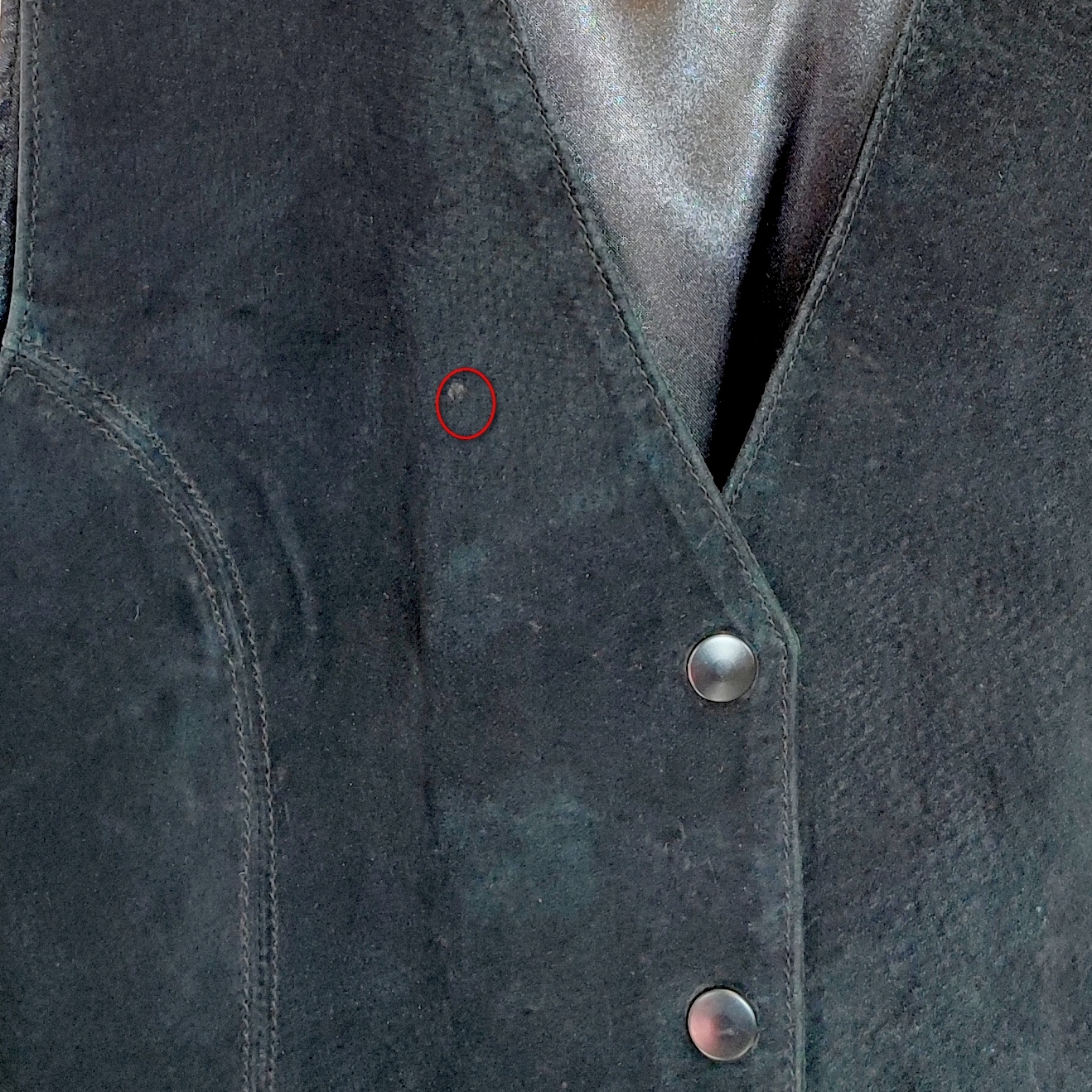 VINTAGE - Veston en cuir - M -Homme Bon état - Vue 4 - 