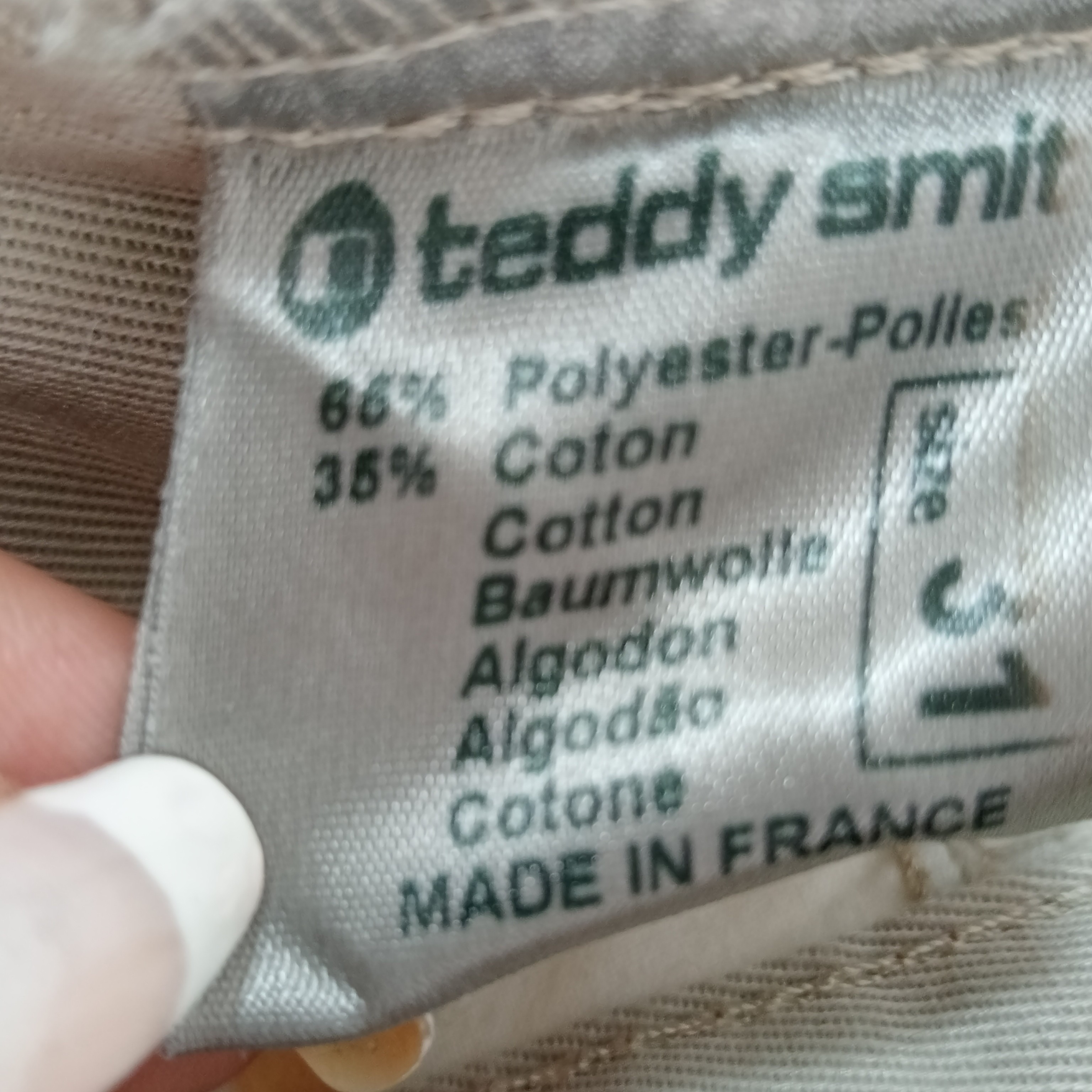 Jean homme de la marque Teddy Smith coupe longue de couleur jaune chamois taille M (38) - Photo 8