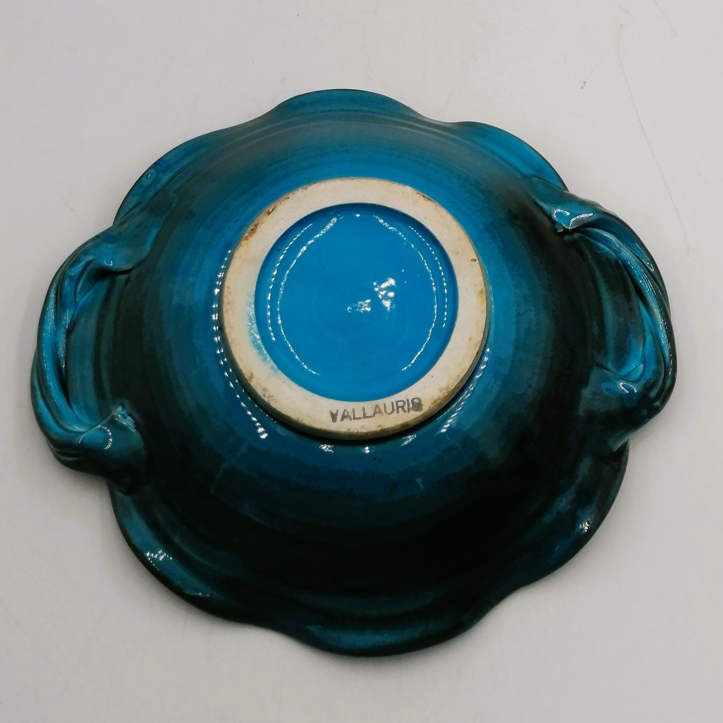 Coupe à fruit florale Vallauris - Bon état - Photo 4