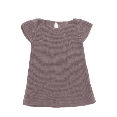 Robe en maille taupe - bébé - Bout'chou - taille 12 mois - Photo 1