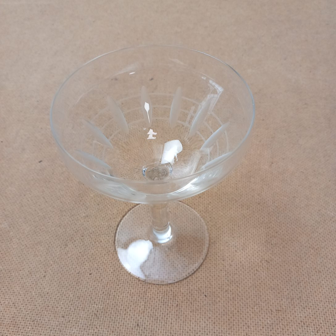 Coupes à Vin Vintage en Cristal Lot de 9 Bon état - Vue 6 - 
