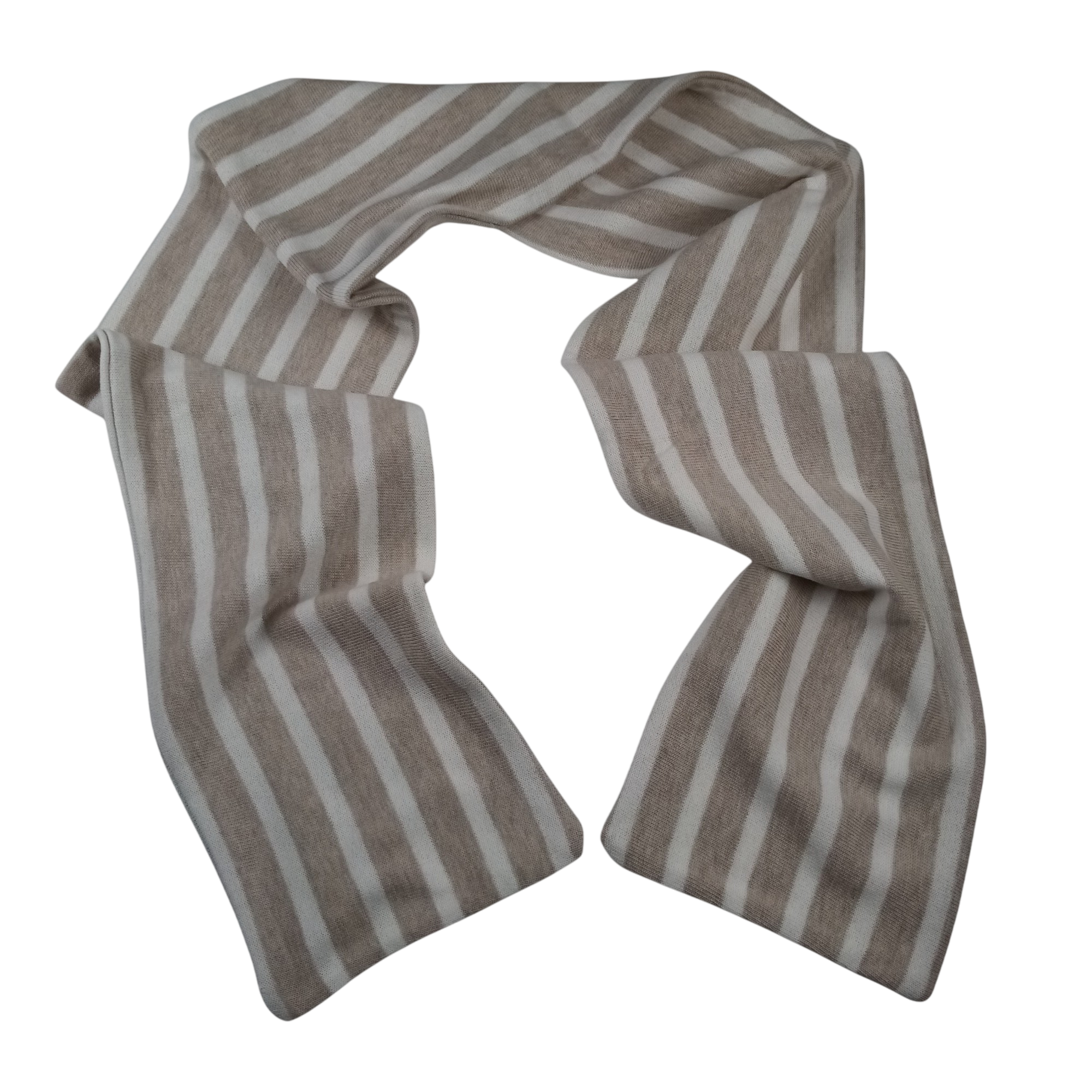 Echarpe enfant beige, fabriqué dans notre atelier Acsomur, à partir de tissu recyclé - Photo 0