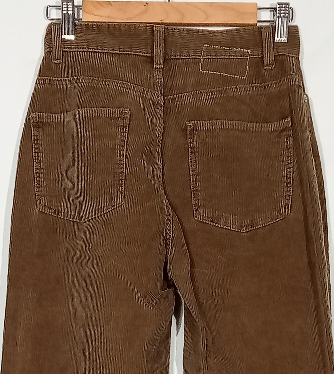 Pantalon large velours camel - LEON & HARPER - 36 🤎 - Photo 3